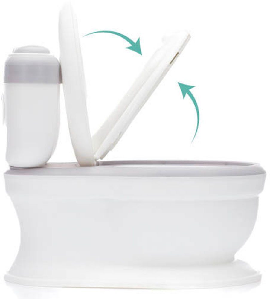 Fillikid Töpfchen Mini Toilette Marlin, grau/weiß, mit Soundeffekt