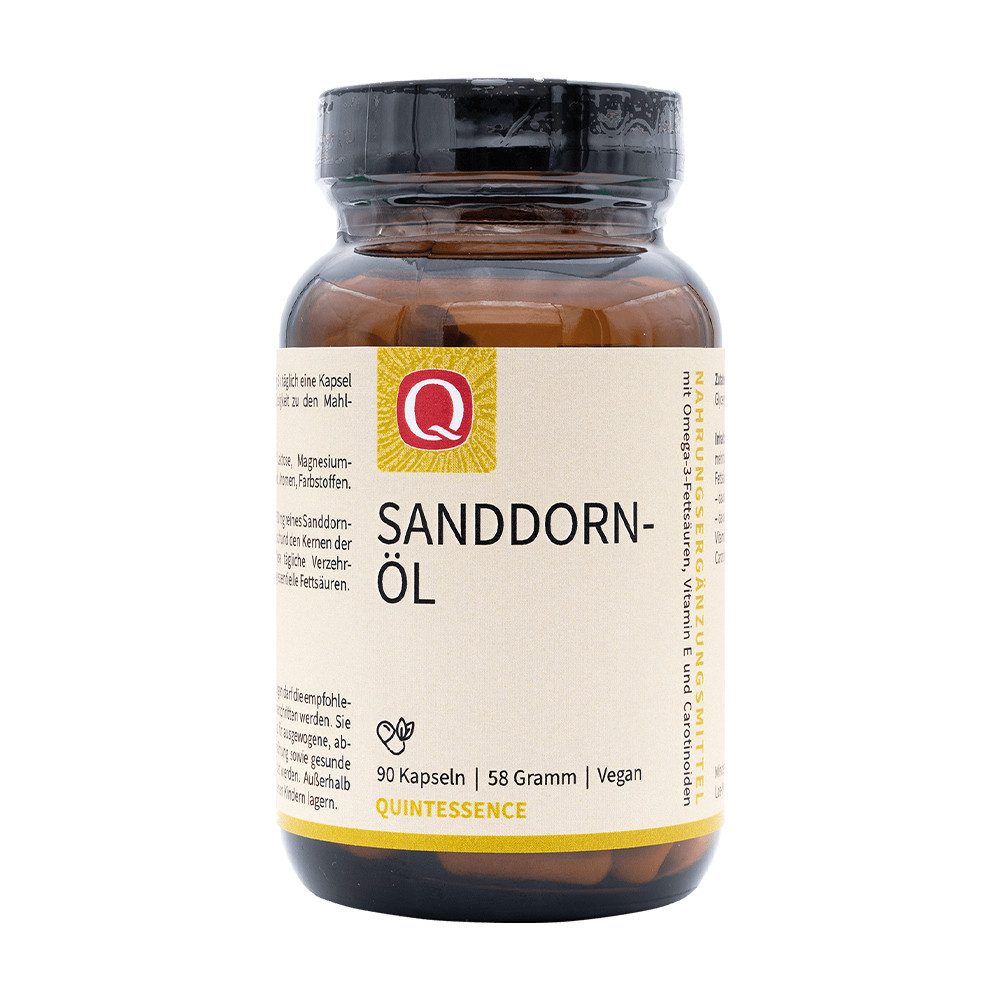 Quintessence Sanddornöl - Naturreines Sanddornöl - 90 Kapseln, 58 g