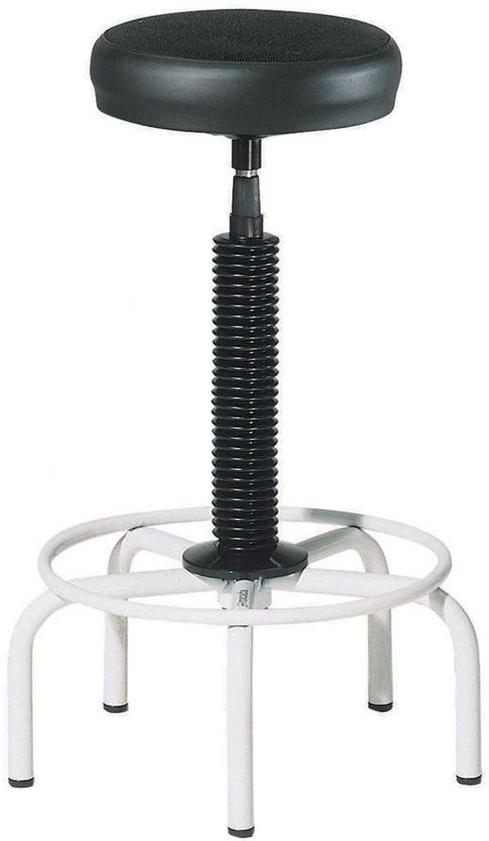 Drehstuhl Drehhocker Kunststoff gepolstert schwarz