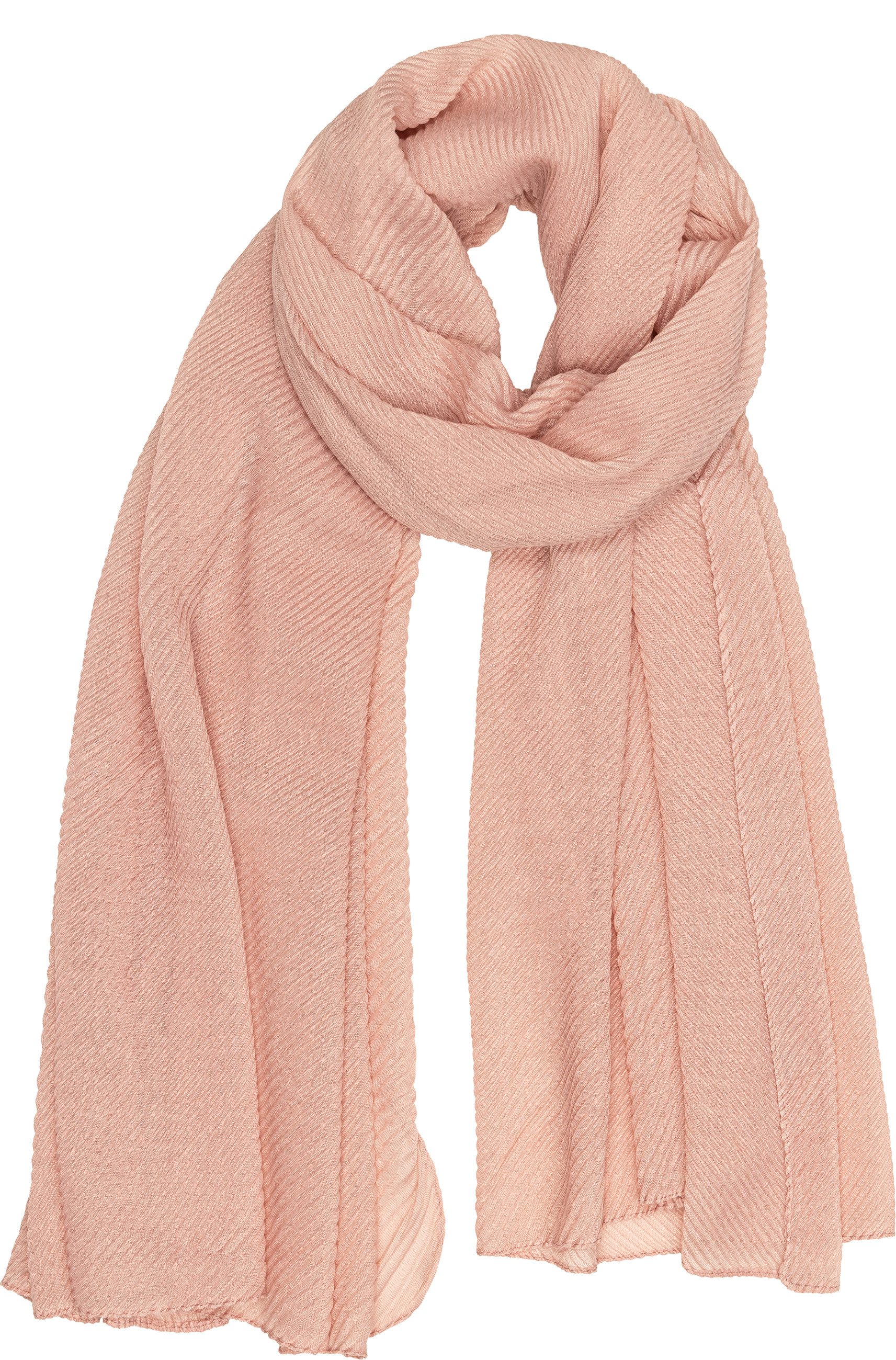 Modeschal SC509 eleganter Damen Schal mit Streifen Webmuster