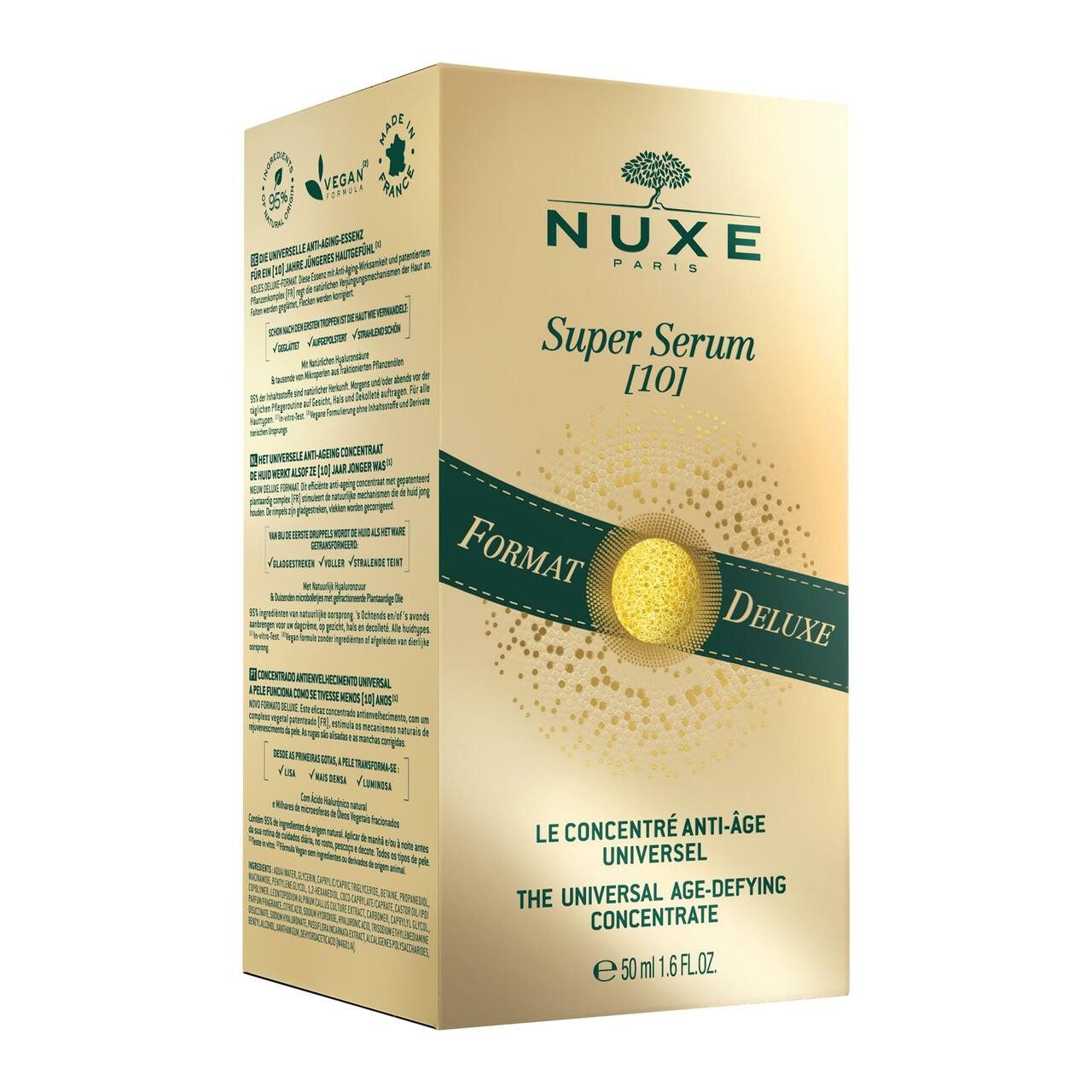 Nuxe Gesichtsserum Super Serum, Anti-Aging Wirkung: Korrigiert Falten, strafft die