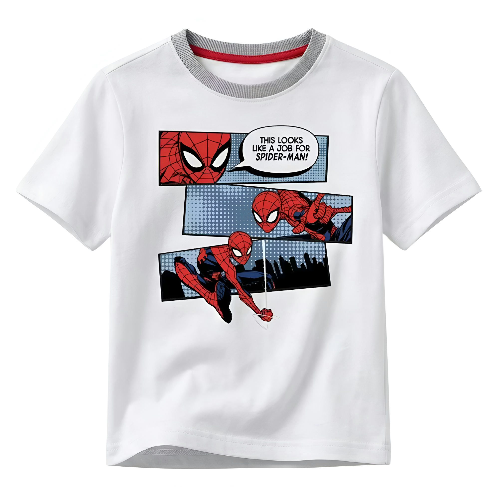 MARVEL Print-Shirt Marvel Spiderman Kinder Jungen T-Shirt Kurzarm Shirt 100% Baumwolle, Gr. 98 bis 128