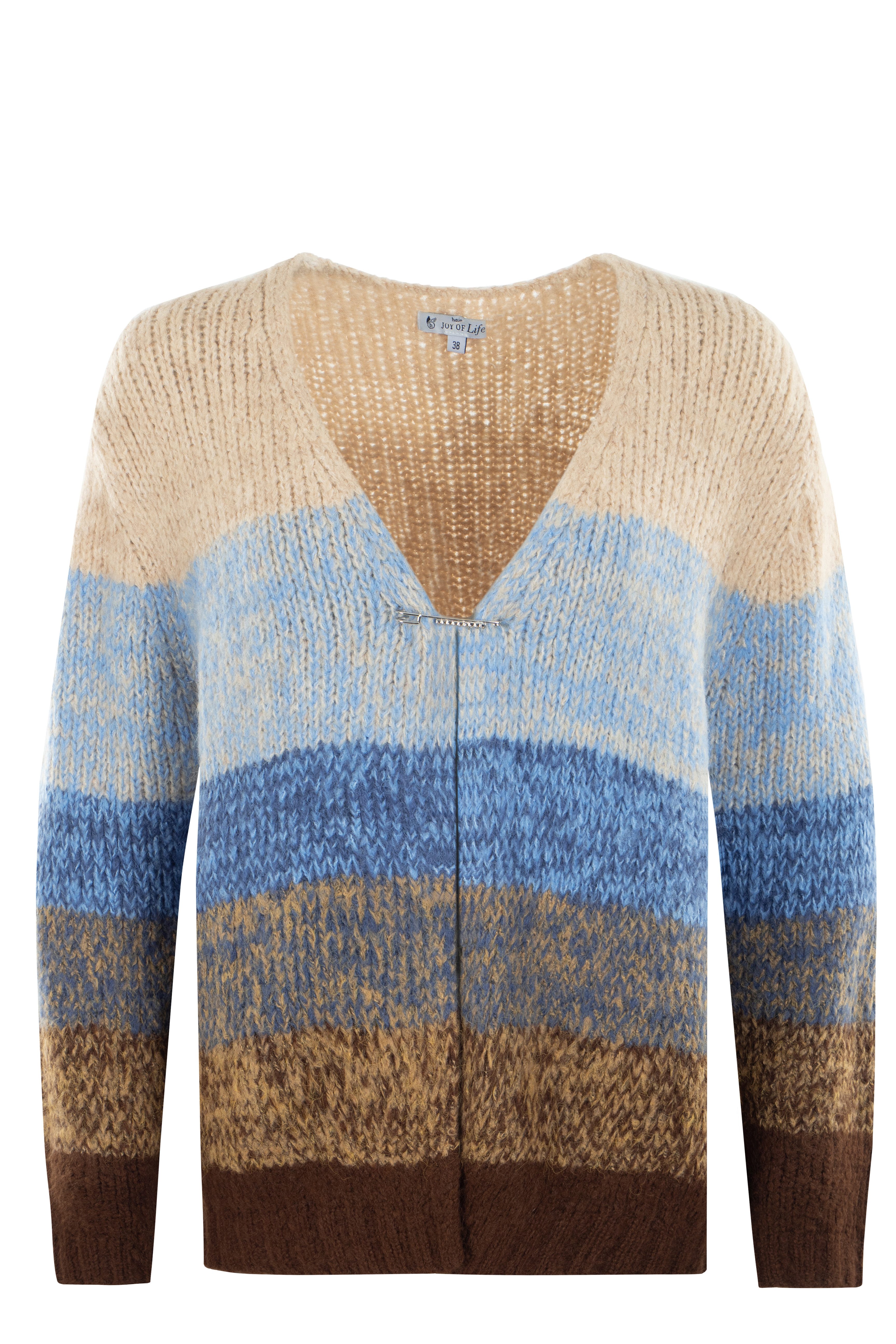 Sweatshirt Strickcardigan Farbverlauf