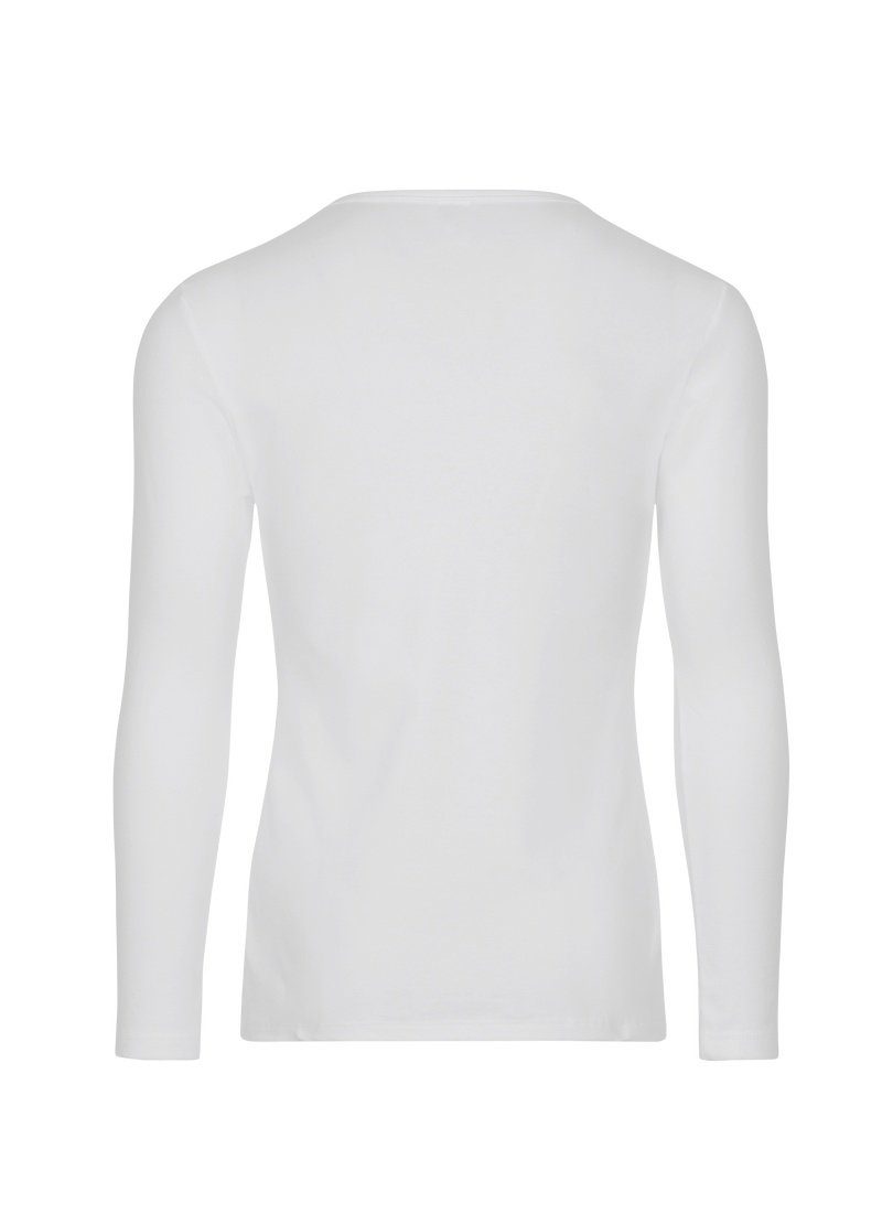 Longsleeve weiss Langarmshirt TRIGEMA Trigema