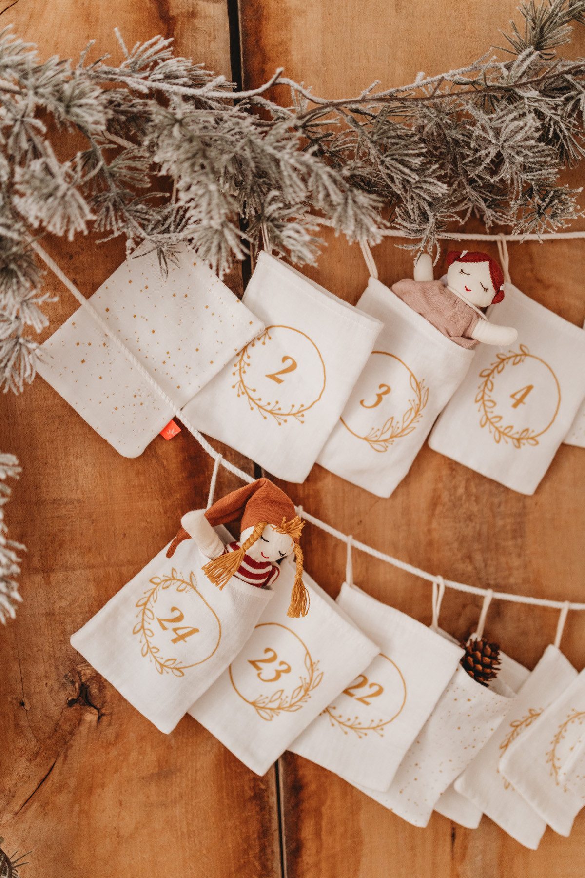 kikadu Adventskalender, zum Befüllen für Weihnachten.