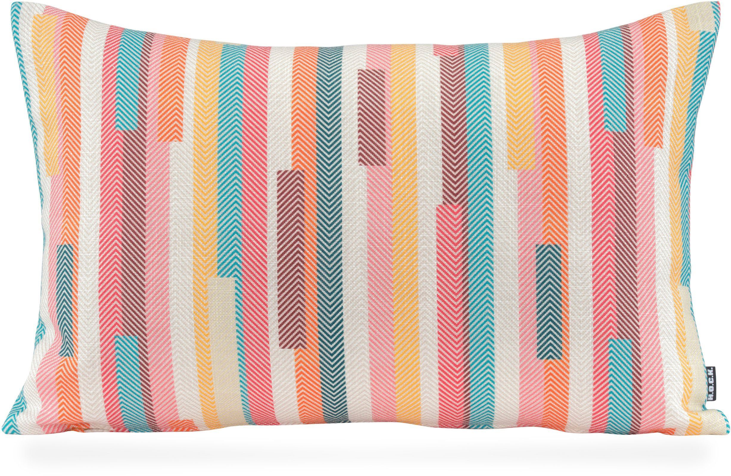 H.O.C.K. Dekokissen Espen, Streifen, gemustert, inkl. Füllung, Bezug mit Reißverschluss abnehmbar. € 42,18