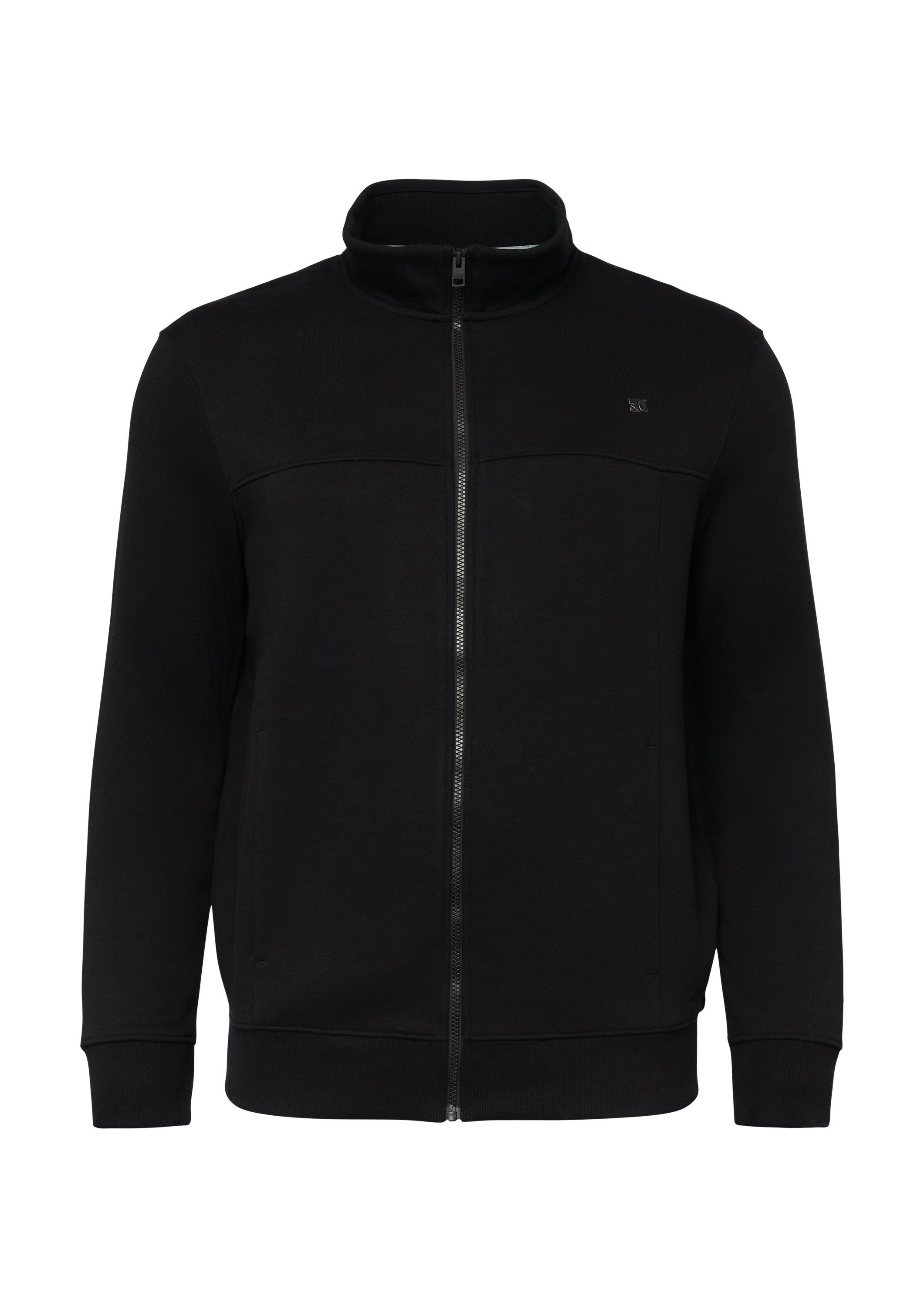 s.Oliver Sweatjacke Sweatshirt Jacke Sweatshirt-Jacke mit Stehkragen und Ei günstig online kaufen