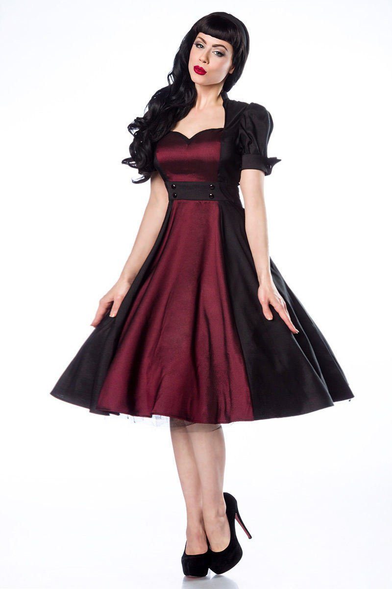 Dessous Markenlos A-Linien-Kleid »50er Jahre Pin Up Vintage Rockabilly  Damen Kleid Tanzkleid Retrokleid«
