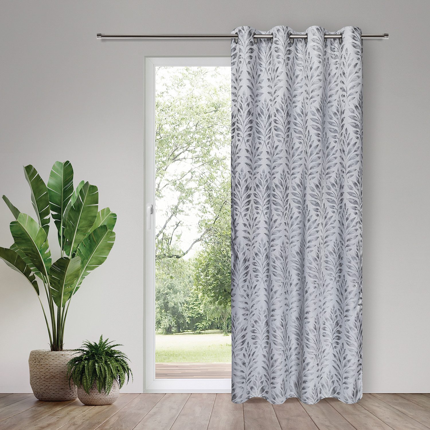 Gerster Vorhang Darius (1 St), Ösen, blickdicht, SB-Ösenschal "Darius"