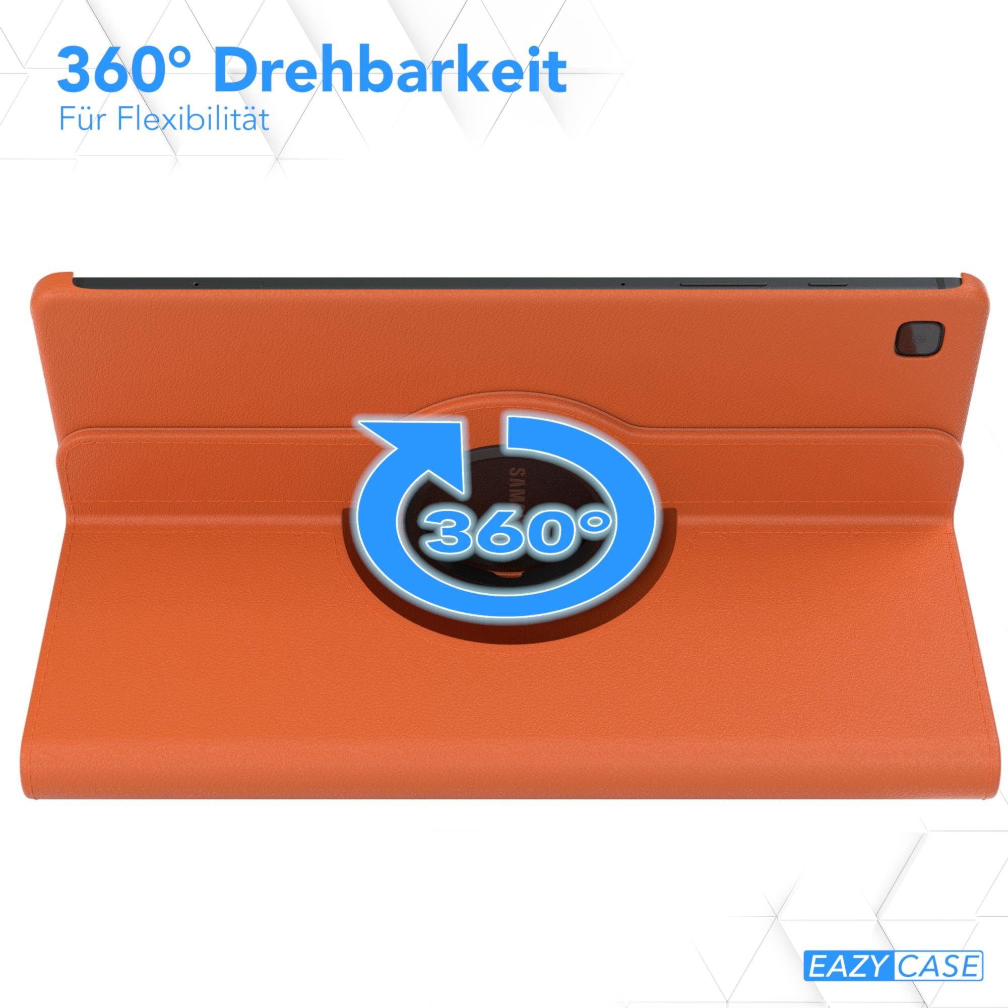 EAZY CASE Tablet-Hülle Rotation Case für Samsung Galaxy Tab S6 Lite 10,4 Zoll, Tabletschutz robust magnetisch verstellbar Klappetui mit Deckel Orange