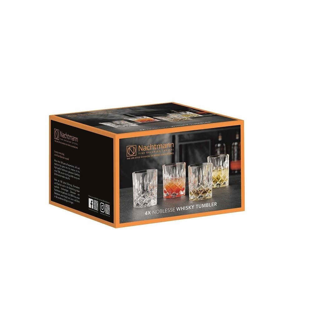 Nachtmann Schnapsglas Nachtmann Noblesse Whisky Becher 4er Set, Glas