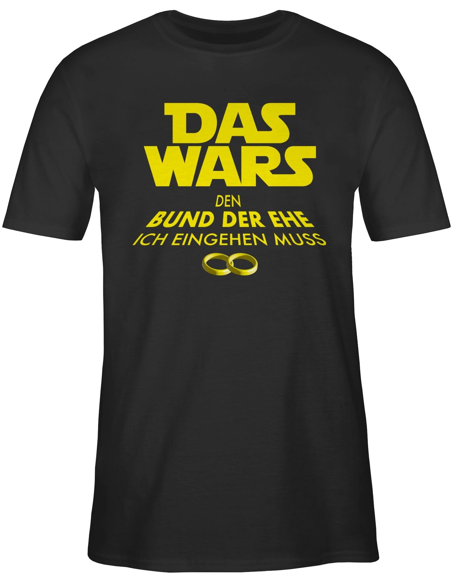 Shirtracer T-Shirt JGA Männer JGA 01 Schwarz Wars Das