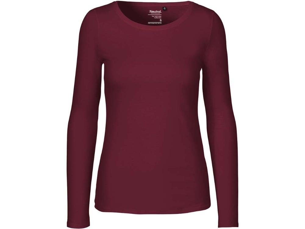 Neutral Langarmshirt Neutral Bio-Damen-Langarmshirt mit Rundhalsausschn