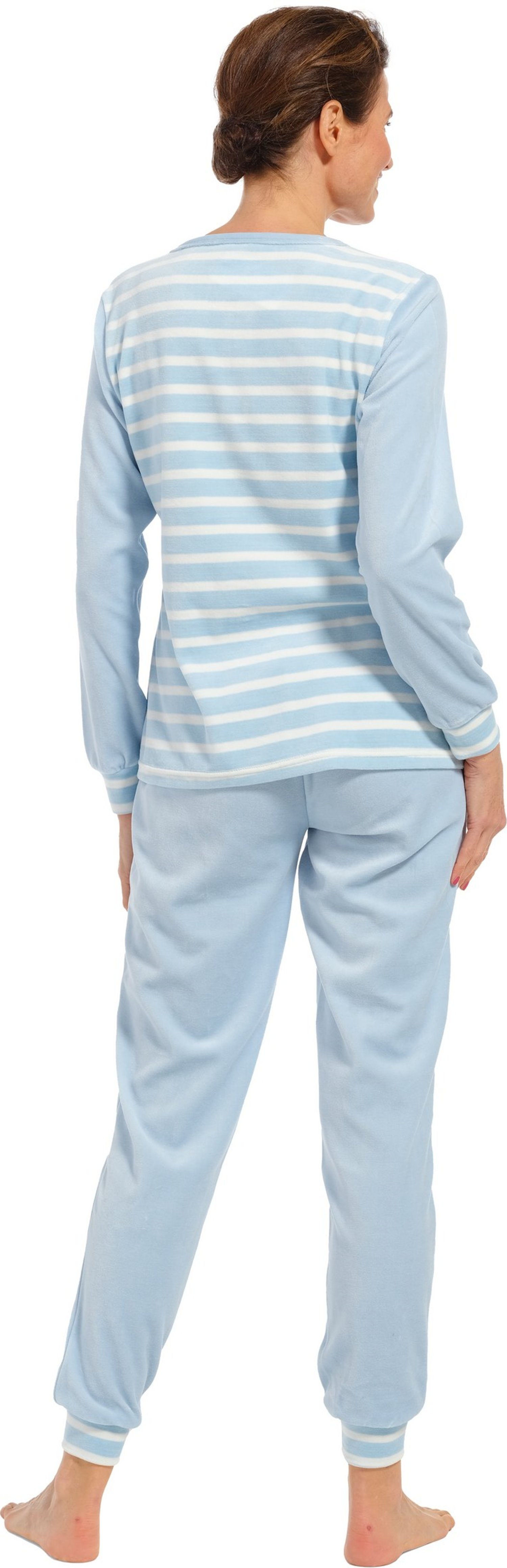 mit Pastunette Nikki Damen (2 Bündchen tlg) Pyjama Schlafanzug