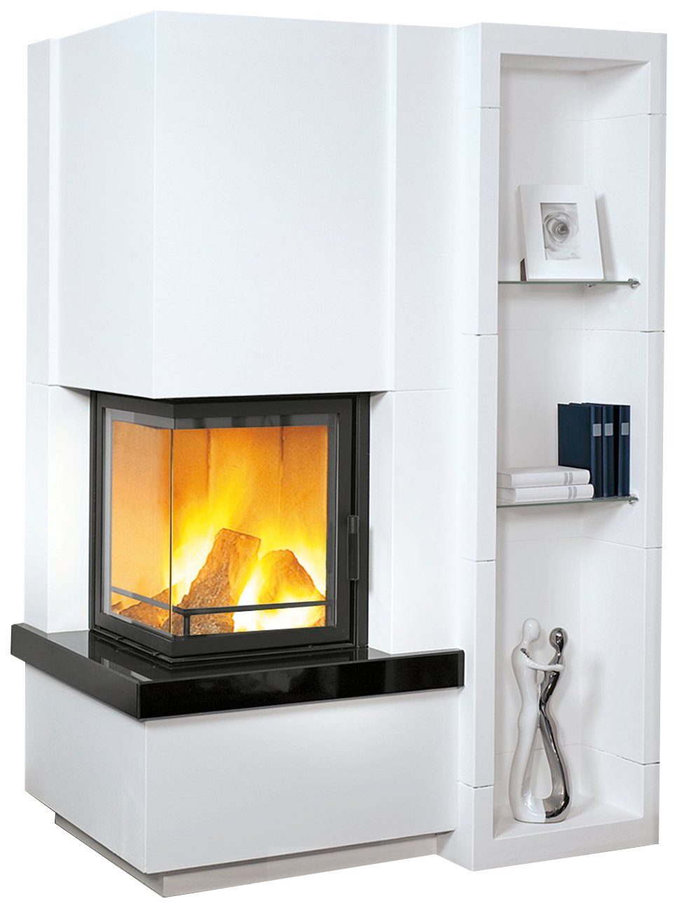 HARK Kaminbausätze »Easy 500«, 5 kW, Zeitbrand, 500/57K mit Regal