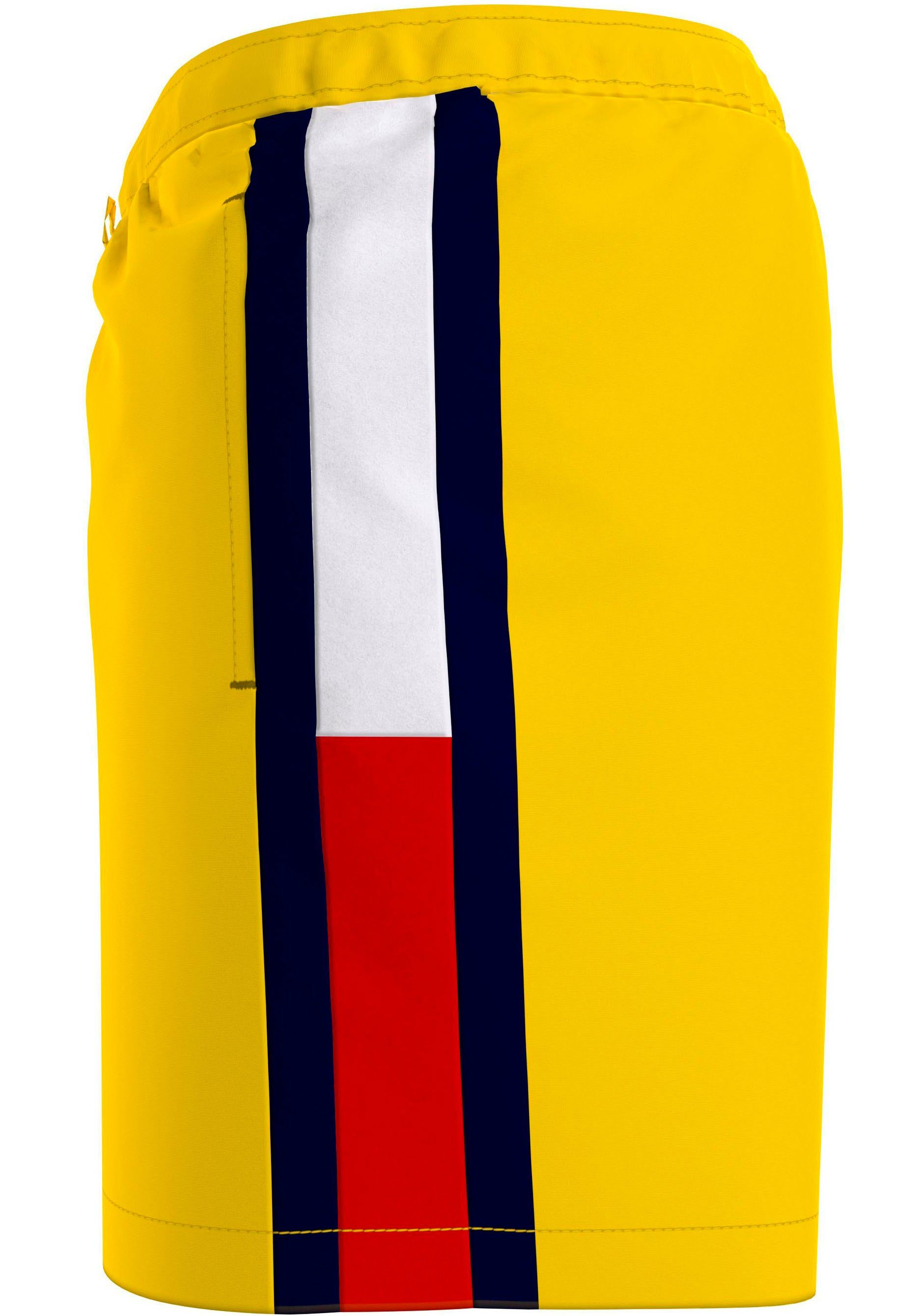 Markenlabel Vivid-Yellow Tommy Hilfiger MEDIUM Badeshorts Hilfiger mit DRAWSTRING Swimwear SF Tommy