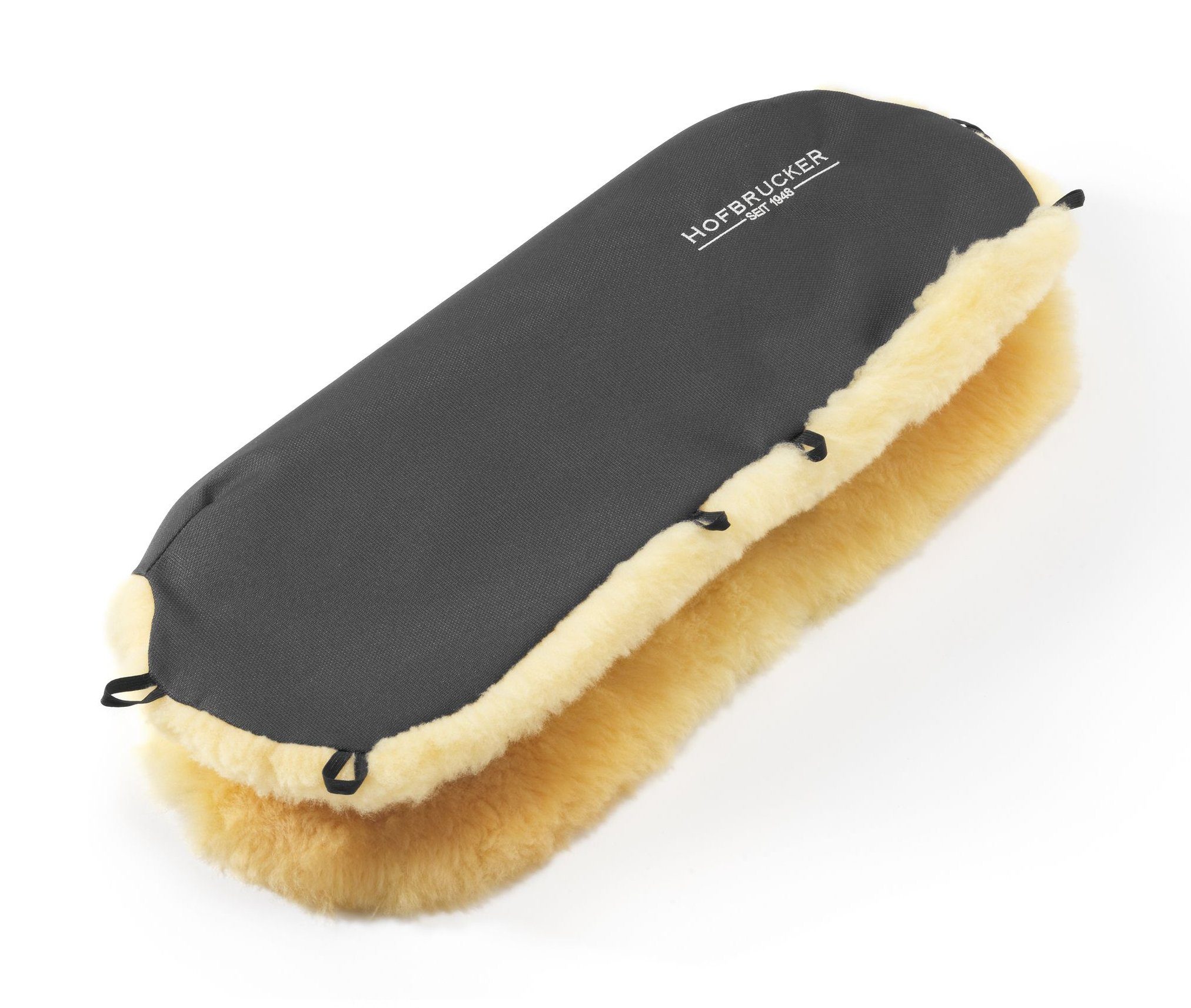 Hofbrucker seit 1948 Kinderwagen-Handwärmer Hofbrucker Lammfell-Handwärmer für Kinderwagen, Kinderwagen Handschuhe atmungsaktiv wind- und wasserabweisend waschbar 55 x 25 cm Made in Germany