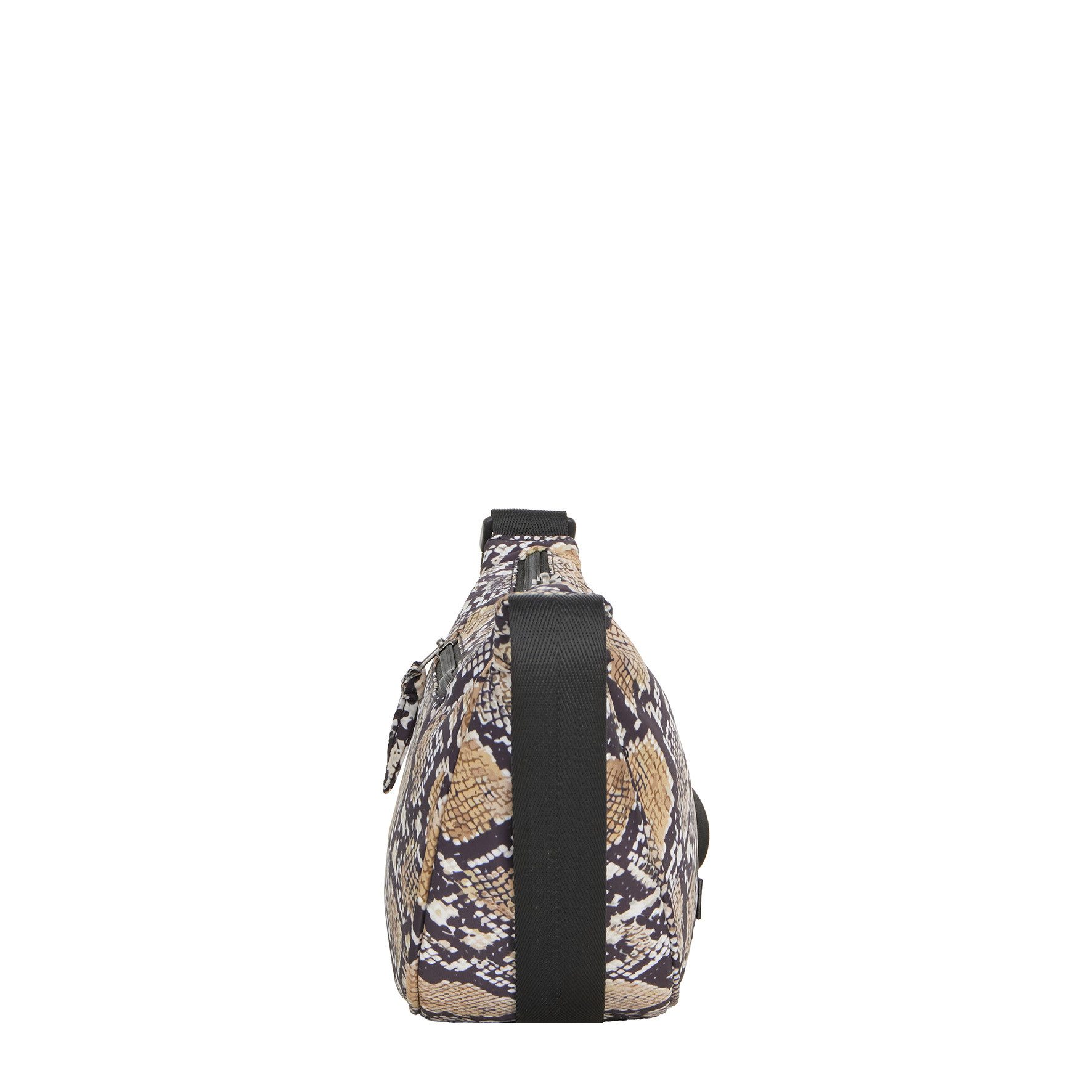 NEW REBELS Umhängetasche Moonbag Stay Wild Crossbody-Tasche Schlangen-Print Nylon beige/braun