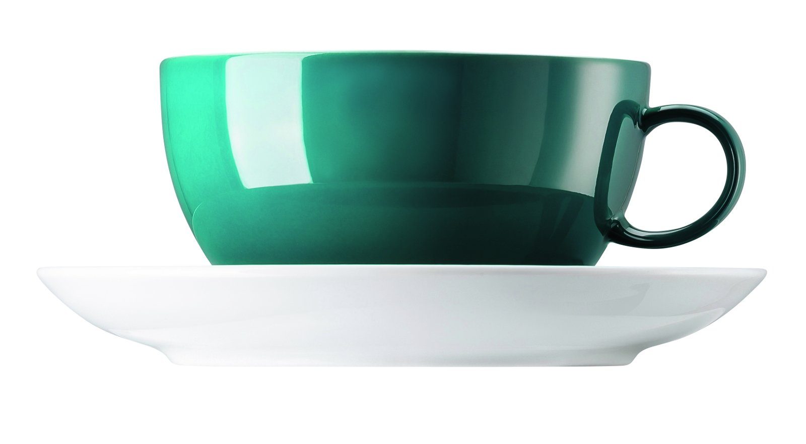 Thomas Porzellan Tasse Sunny Day Seaside Green Cappuccinotasse 2 tlg., Porzellan