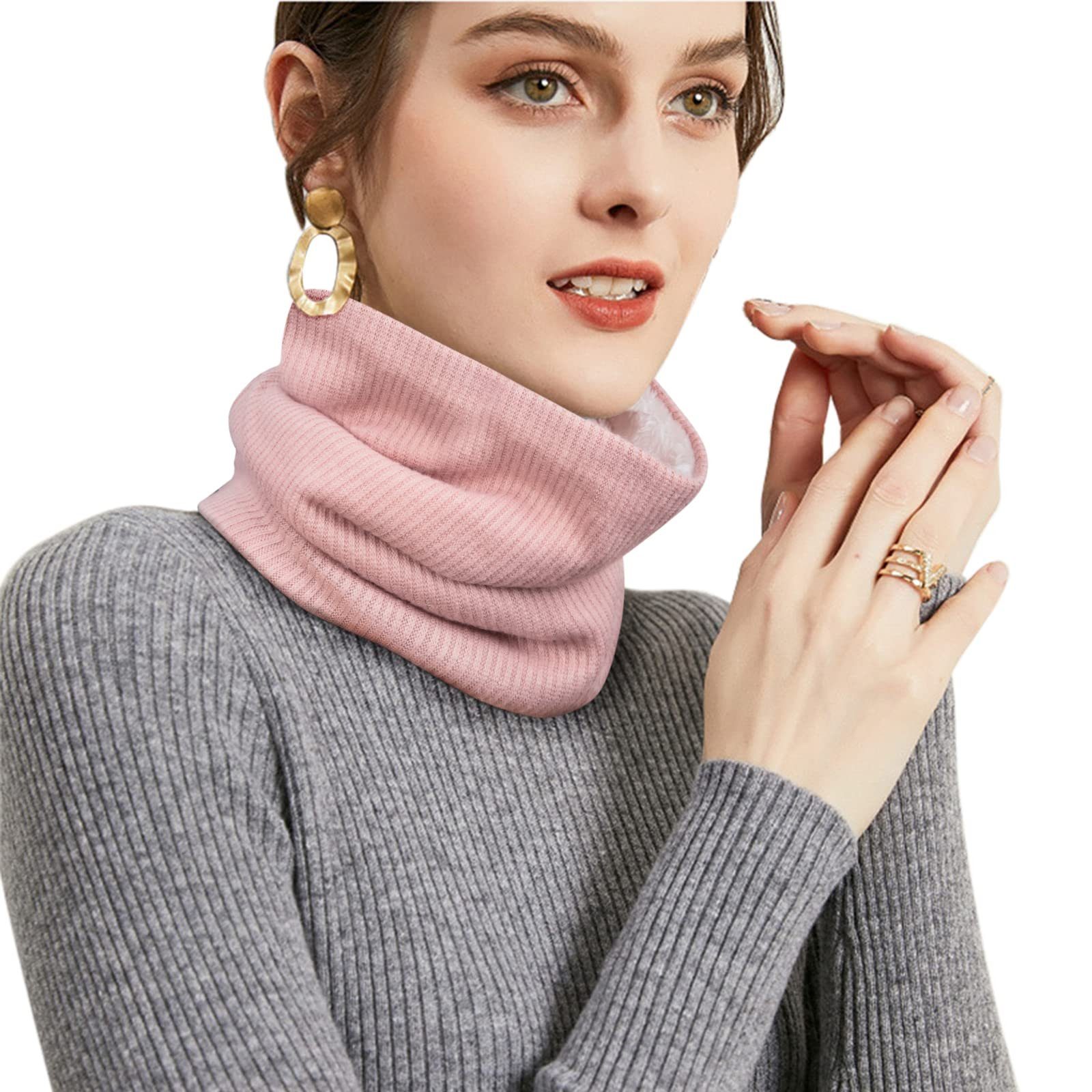 Coonoor Modeschal Fleece Schal Winter Loop Strickschal Schlauchschal, valen günstig online kaufen