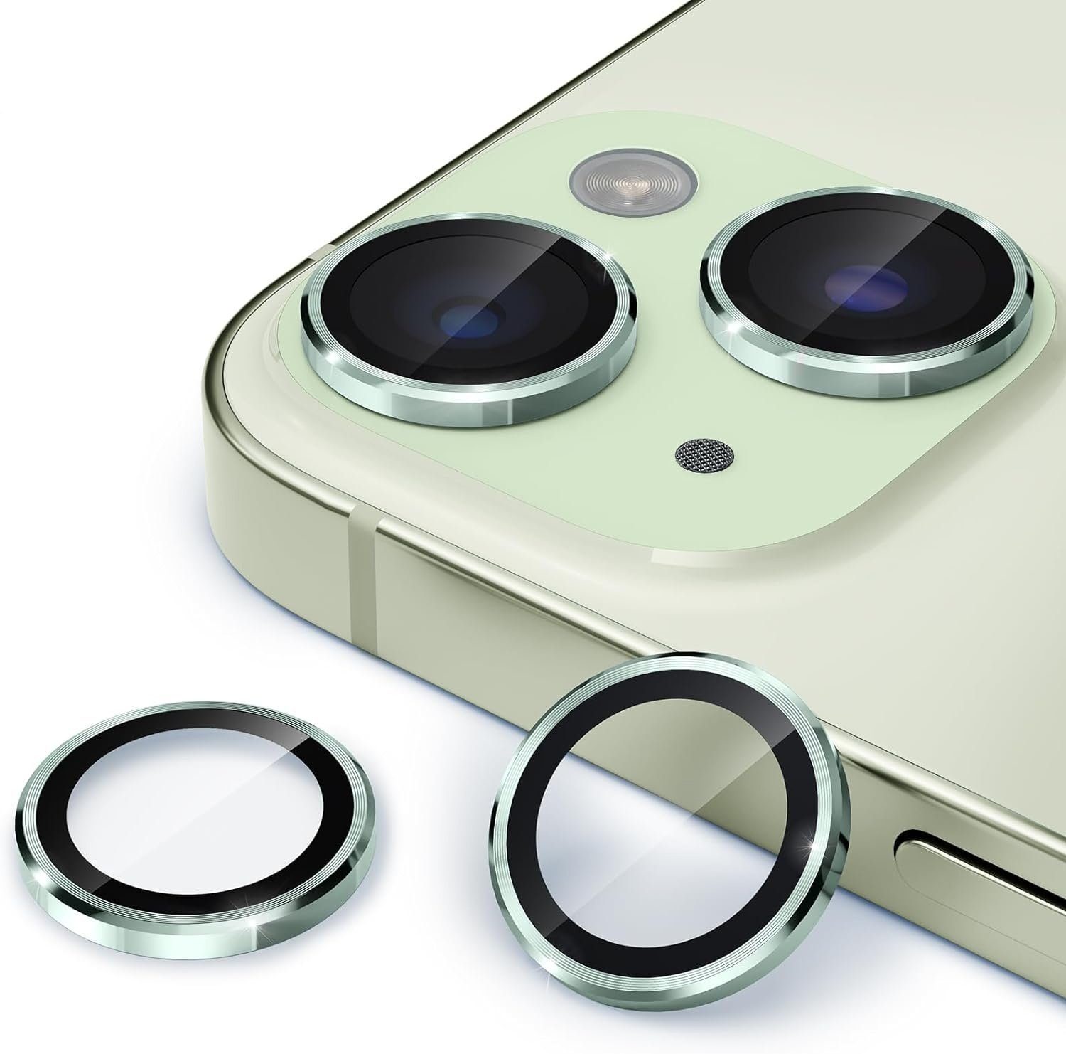 MSM Kameraschutzglas 2X Linsenglas Kameraglas für Apple iPhone 15 / 15 Plus Panzerfolie 9H