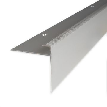 PROVISTON Abschlussprofil Aluminium, 50 x 8.5 x 1000 mm, Silber, Einfass- & Abschlussprofile