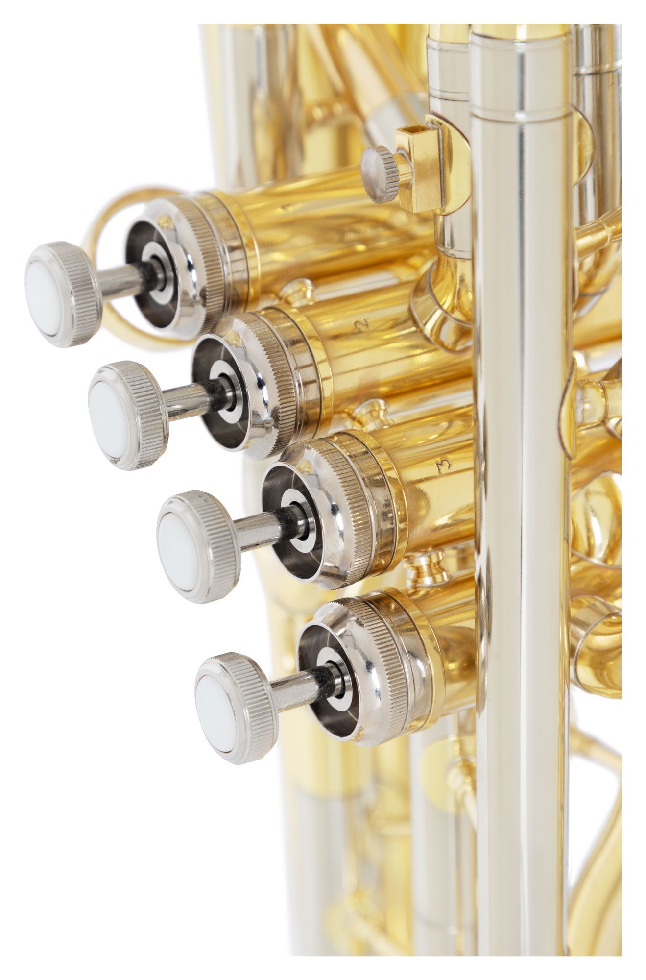 Lechgold Horn OB-19/4L Oberkrainer Bariton in Bb mit 4 Perinet-Ventilen inkl. Koffer Bb, Set, 3-St., Inkl. Leichtkoffer, Mundstück & Reinigungstuch, nach vorne gerichtetes Schallstück