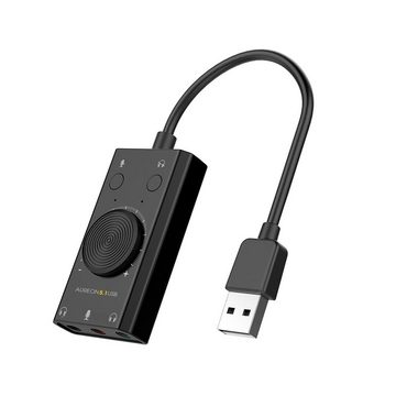 Terratec AUREON 5.1 USB USB-Soundkarte, Externe Soundkarte, Ersatzsoundkarte, Lautstärkeregler, Plug & Play