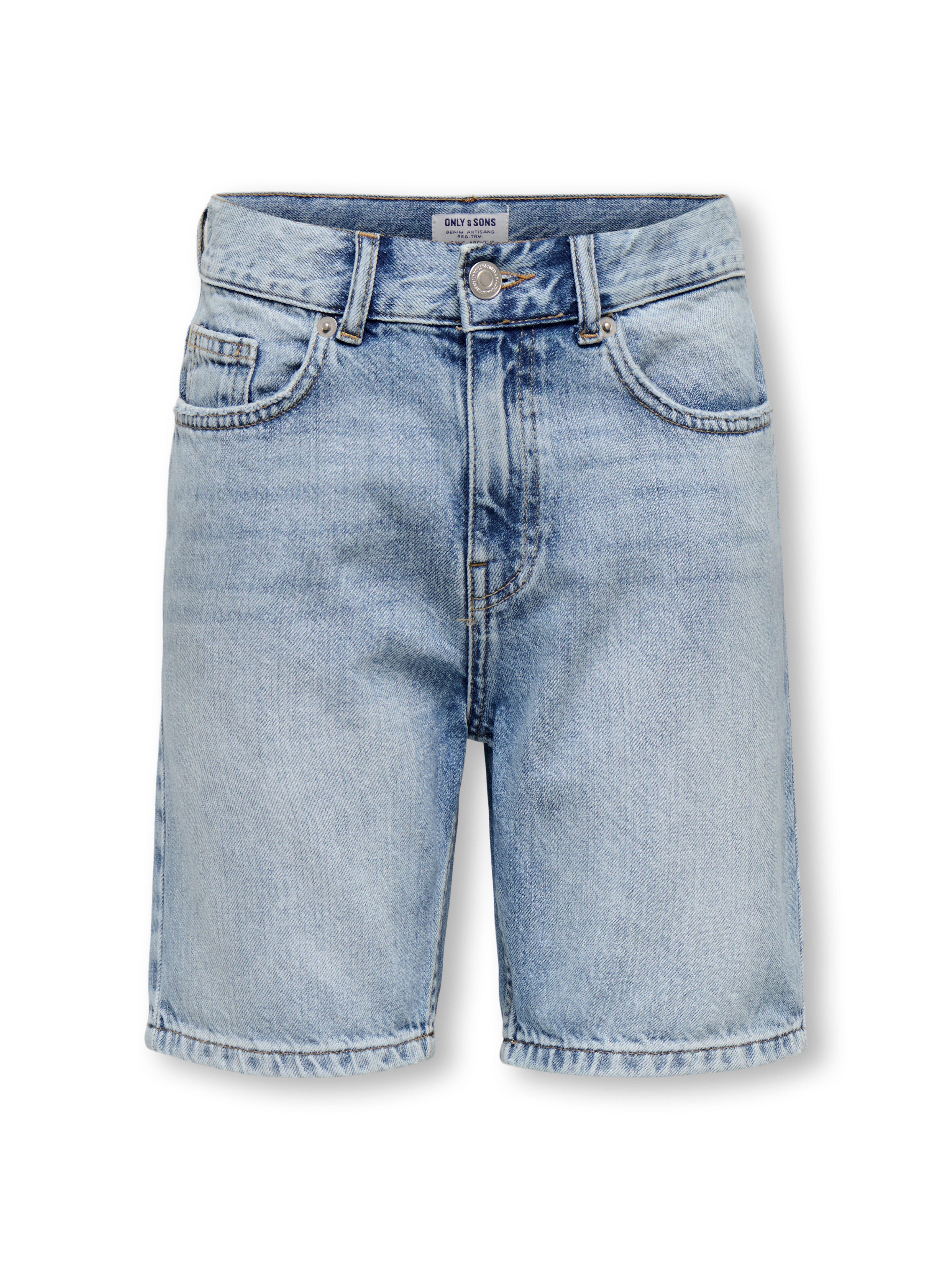 ONLY & SONS junior Jeansbermudas OSJEDGE LB 2788 TAI DNM SHORTS NOOS Baumwolle – Bild 2 von 4