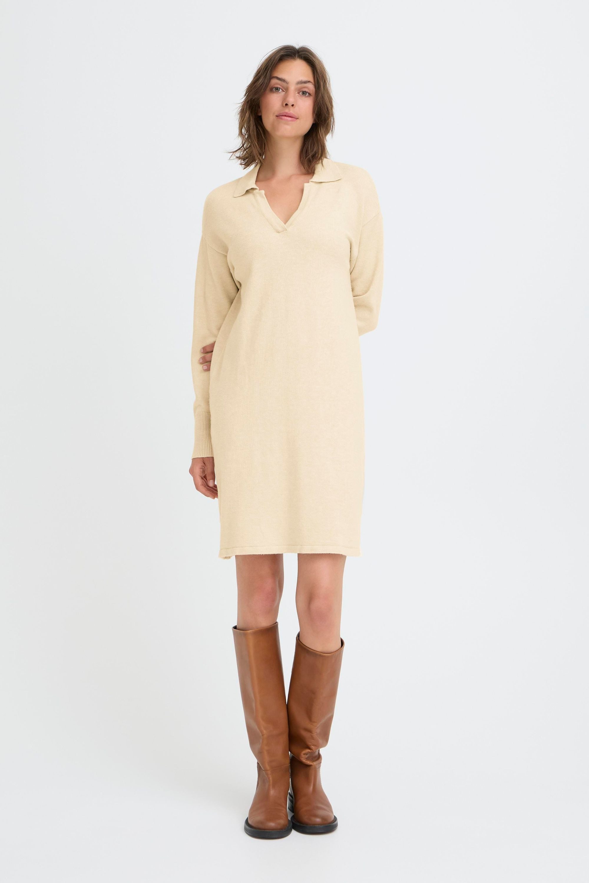 OXMO Strickkleid OXNera Modisches Kleid