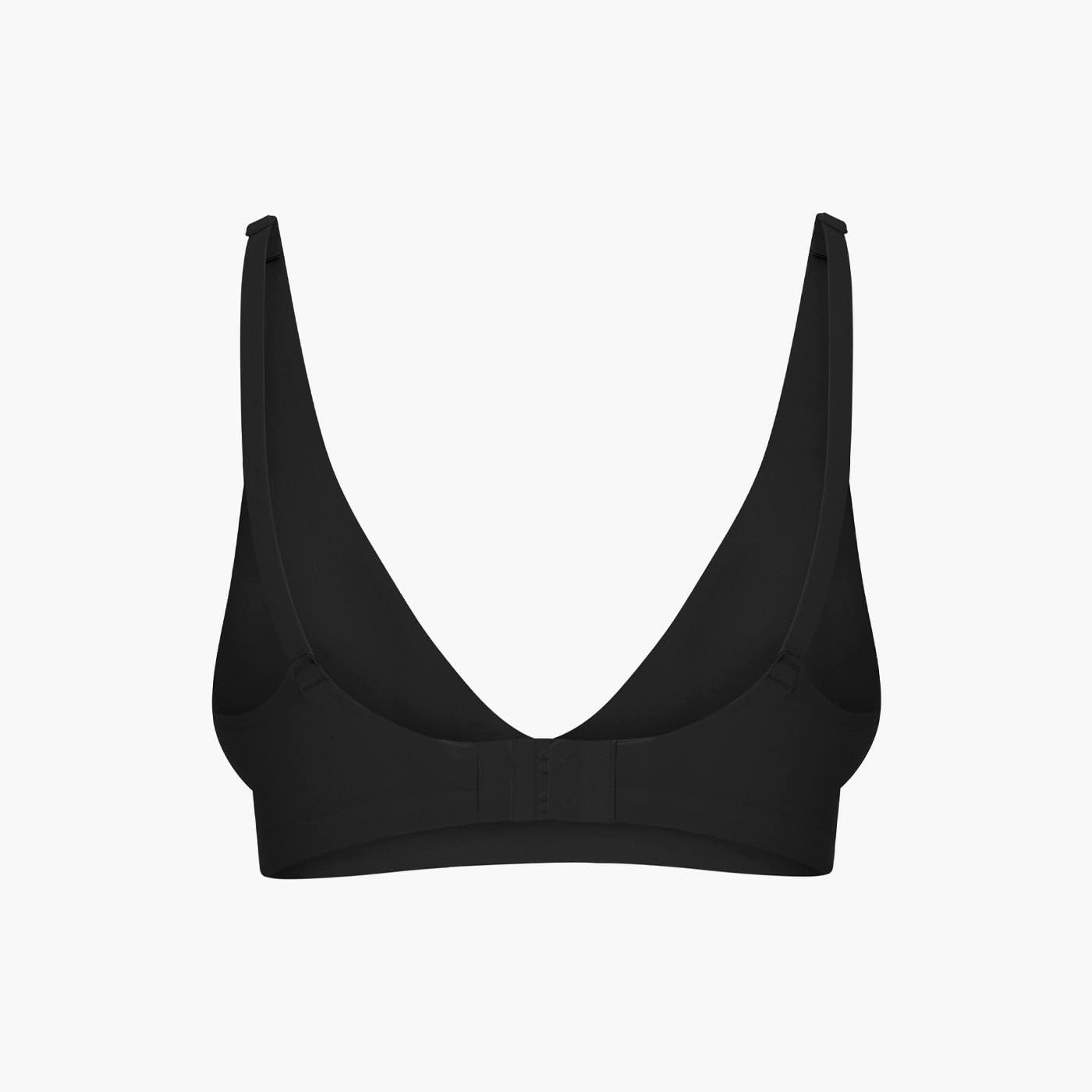 cfab (creamy fabrics) Bügelloser BH Comfort Push-Up BH-Schwarz-2XL (1-tlg)