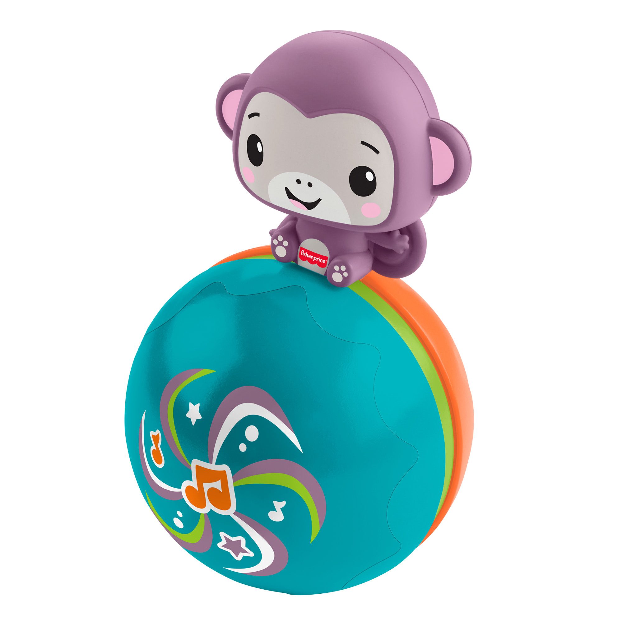 Fisher-Price® Lernspielzeug Lila Musik-Äffchen-Ball, mit Musik