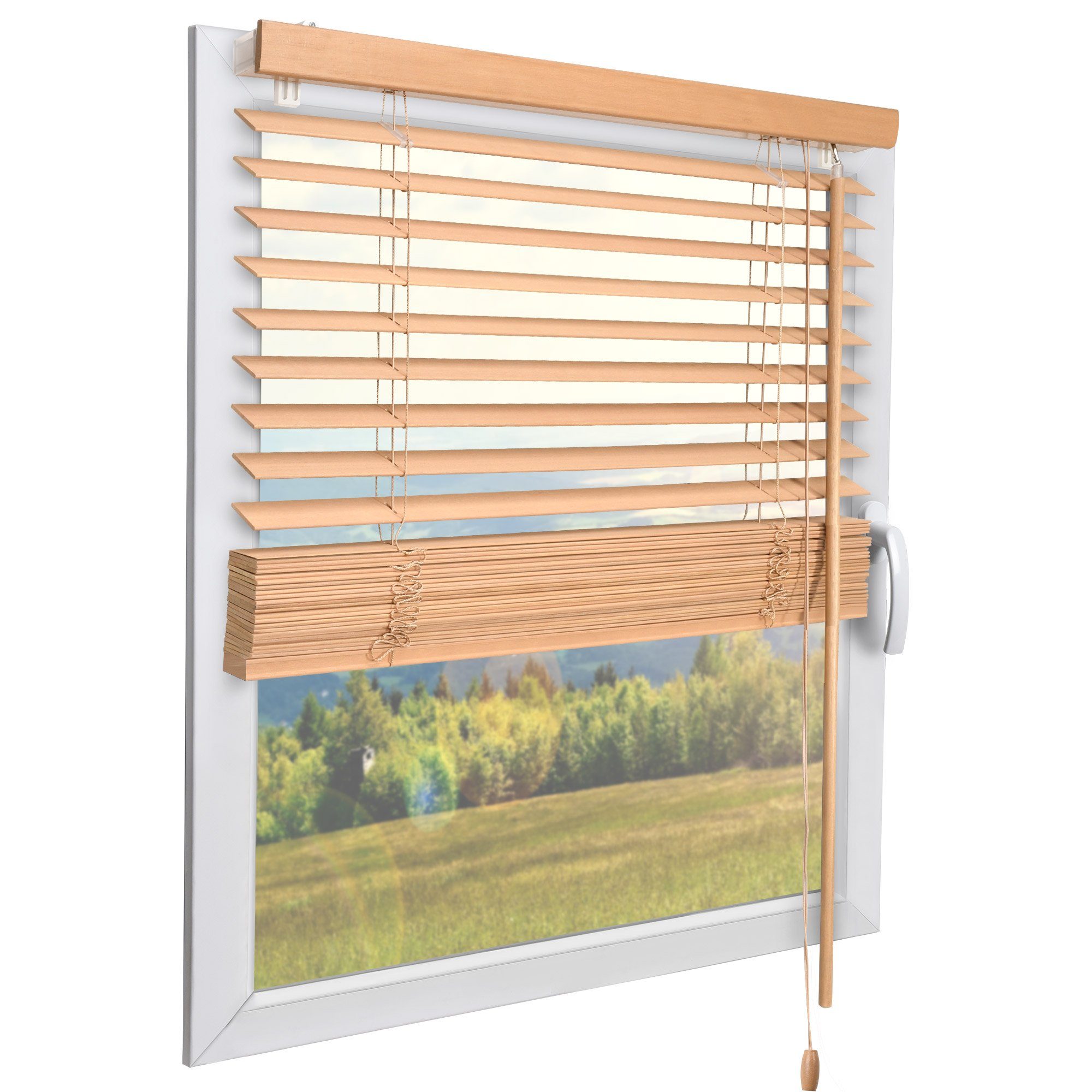 Jalousie SolDecor JH3, Sol Royal, Holzjalousie Eiche