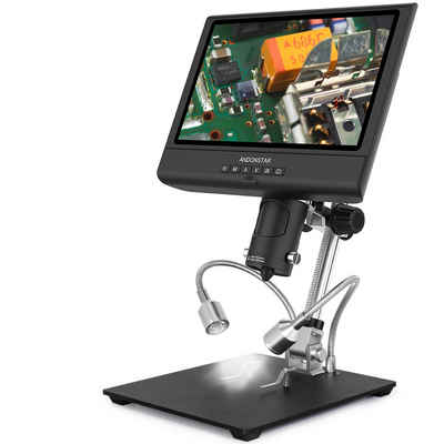 MECO LCD-Mikroskop (3X-200X Vergrößerung 1080P einstellbares LCD-Display)