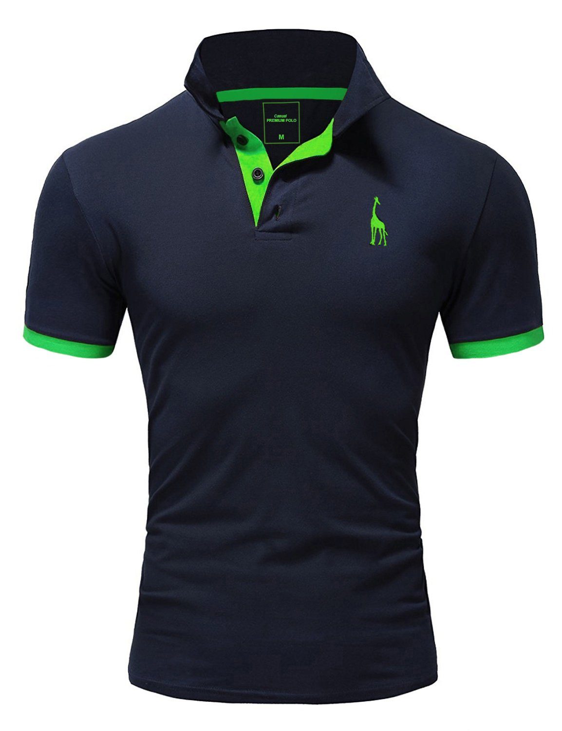 REPUBLIX Poloshirt JOSEPH Herren Basic Kurzarm Kontrast Polo Hemd