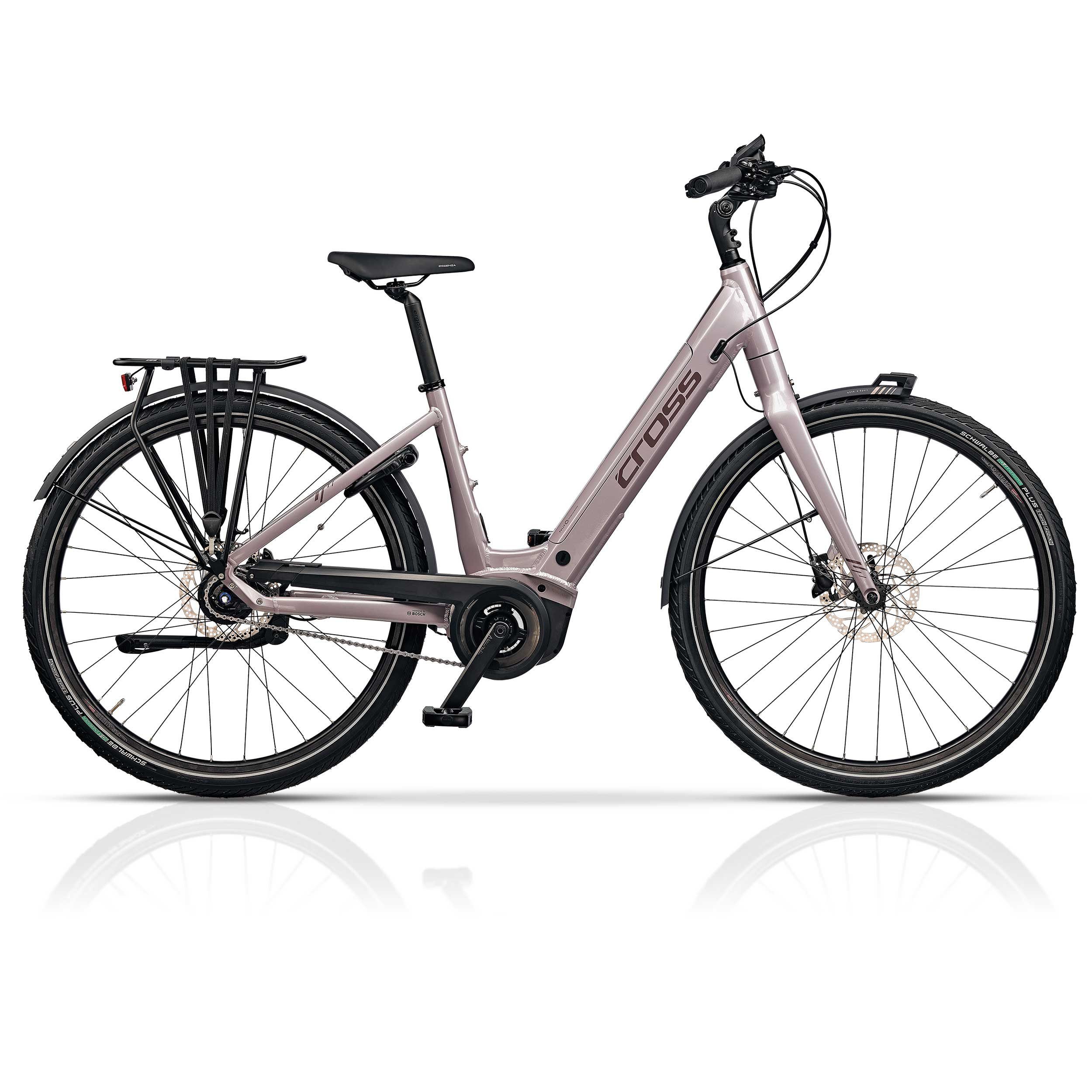 E Bike Damen Bosch Mittelmotor Nabenschaltung Airtracks E-Bike 28 Zoll Damen E-Bike Bosch Trekking Fahrrad LS NOVA