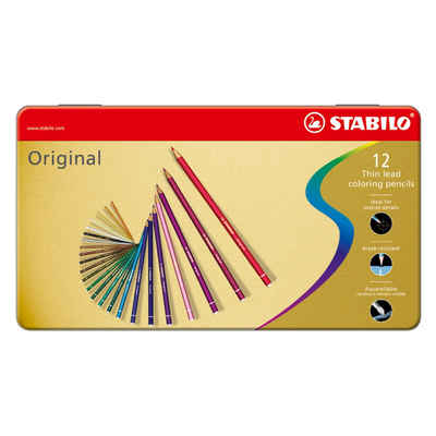 STABILO Künstlerstift STABILO Original Premium-Buntstift - 12er Metalletui