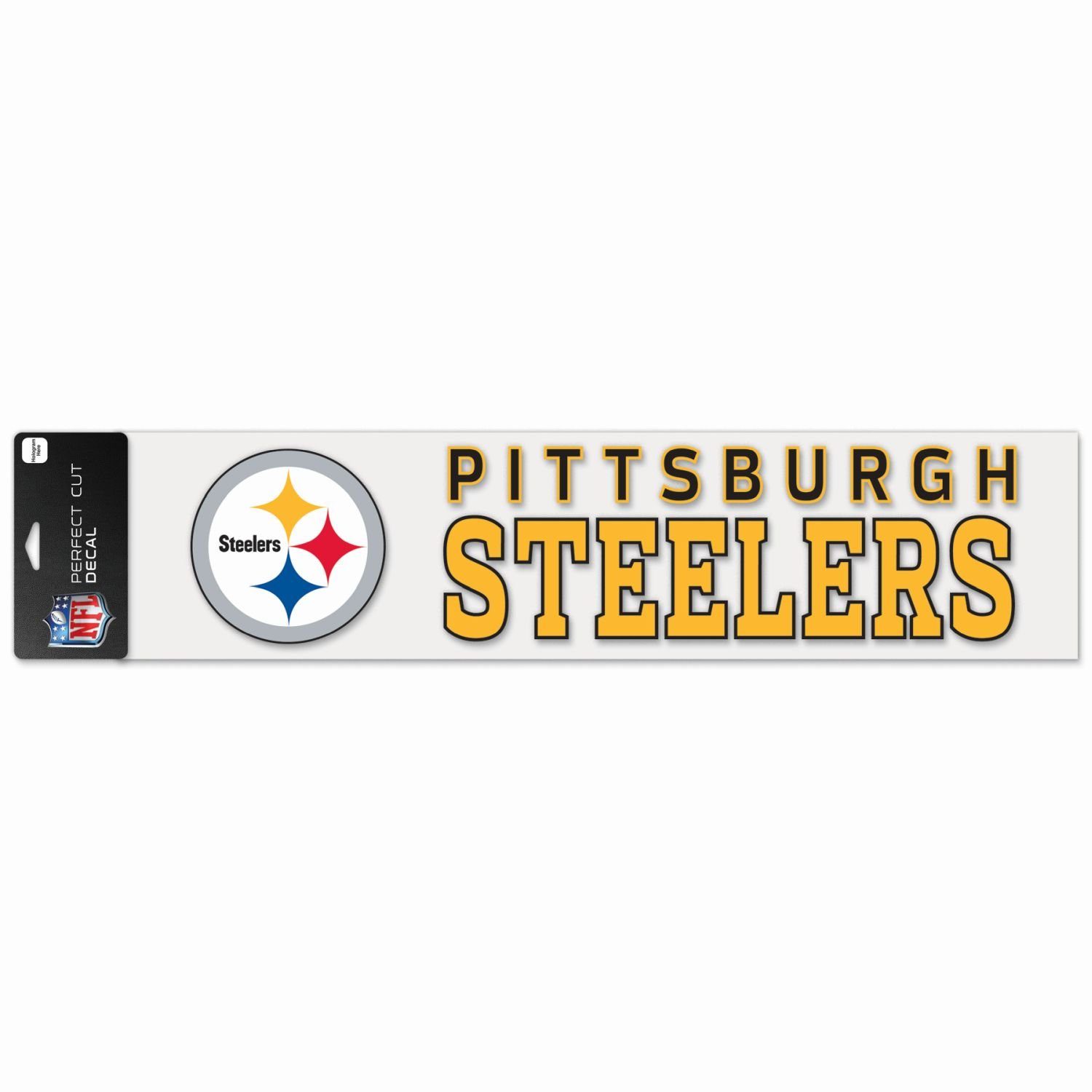 WinCraft Wanddekoobjekt Perfect Cut Steelers Aufkleber Teams XXL Pittsburgh 10x40cm NFL
