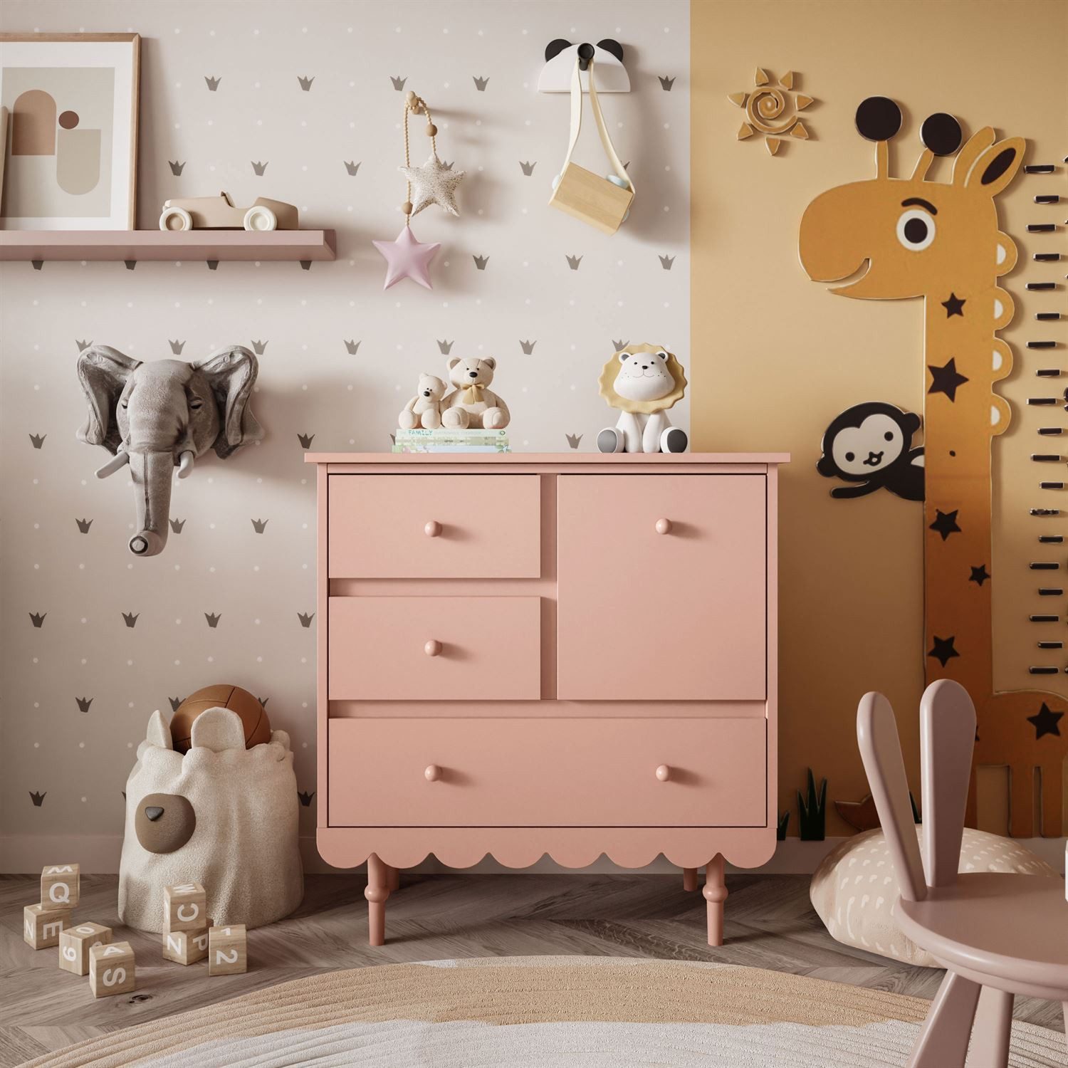 Lookway Kommode BABUSHKA Sideboard mit Schubladen