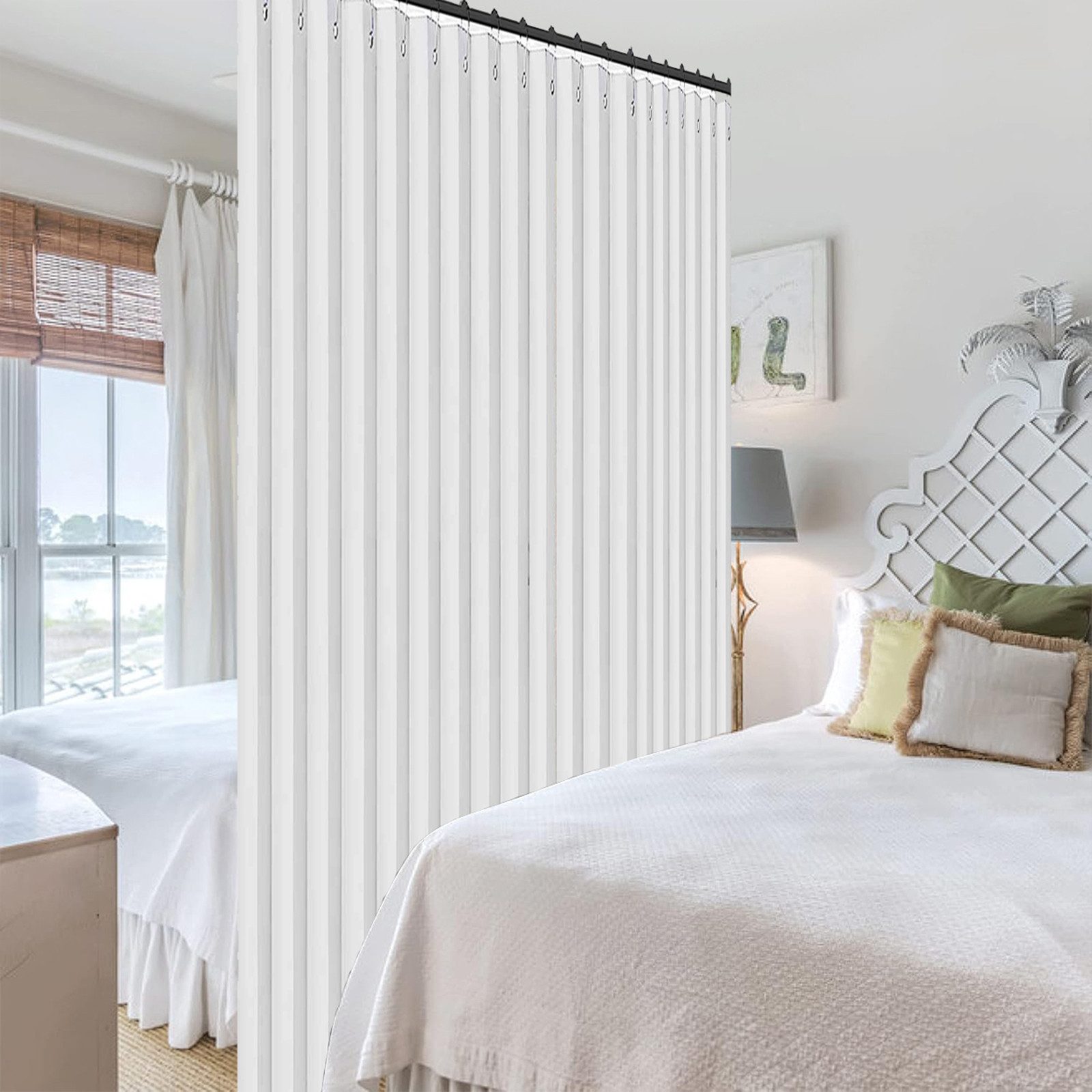 BTTO V&G Gardine Raumtrenner Hängend Raumteiler Gardinen Vorhang mit Haken, günstig online kaufen