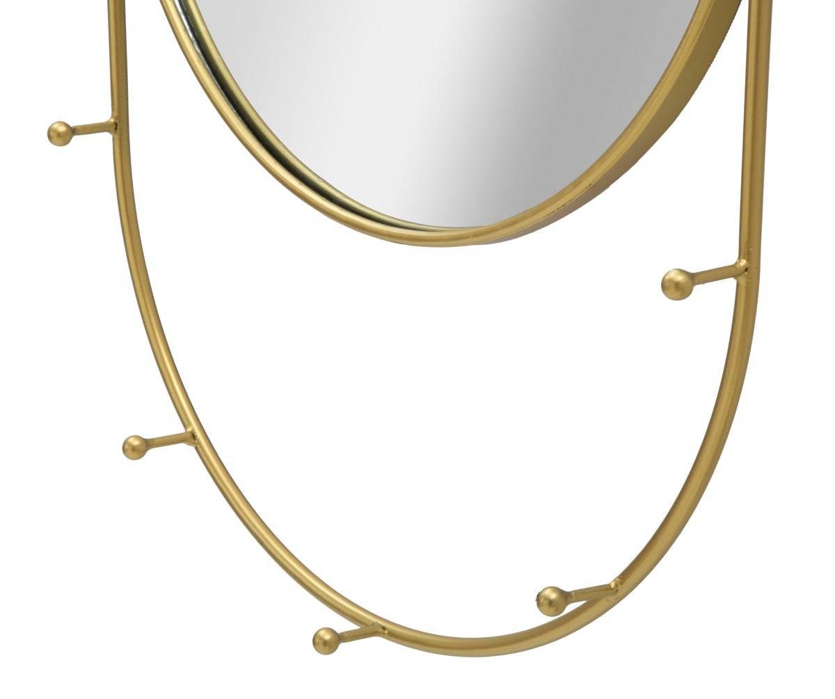 Mauro Ferretti Wandspiegel Wandspiegel mit Haken, 40 x 80 cm