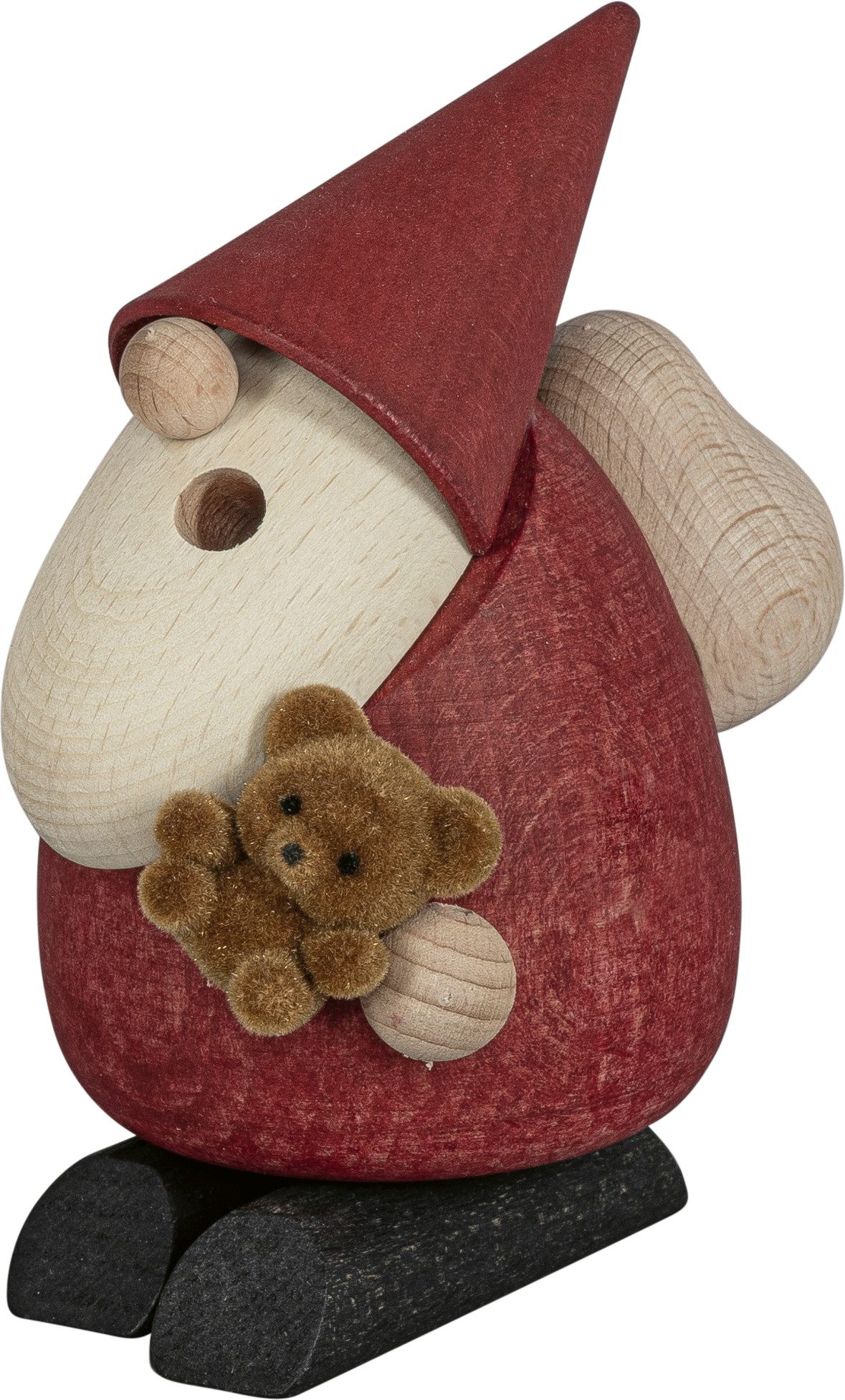 SAICO Original Räuchermännchen Weihnachtsmann - Teddybär, BxHxT: 10x11x10 cm