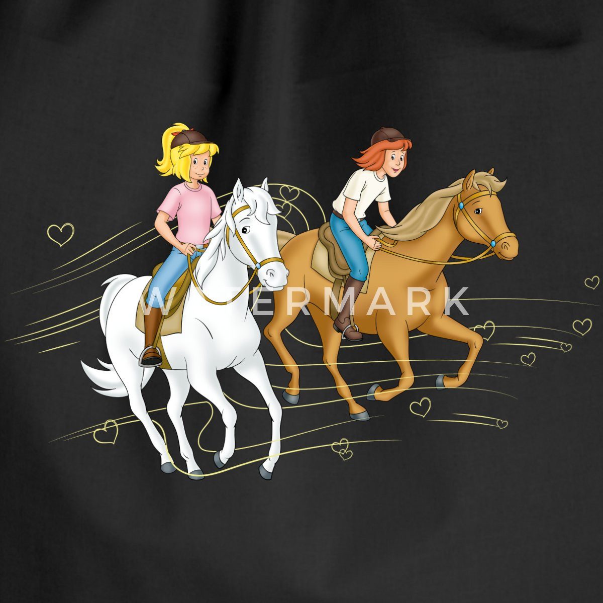 Spreadshirt Turnbeutel Bibi Und Tina Ausritt Mit Amadeus Und Sabrina Turnbeutel (1-tlg)