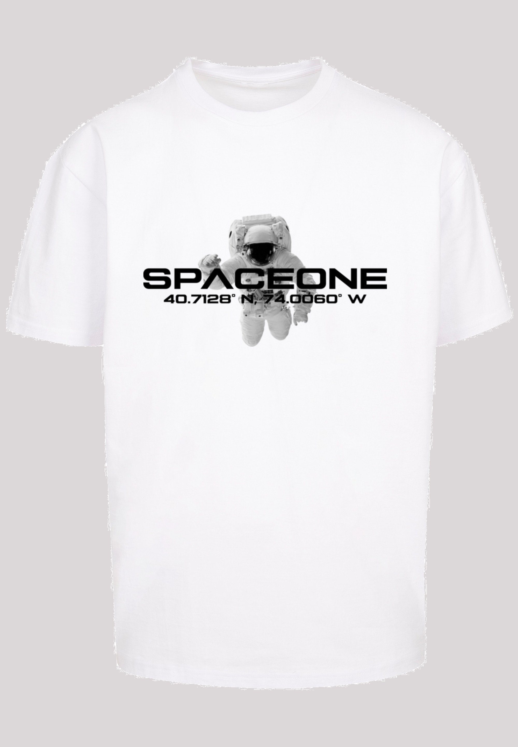 PHIBER Astronaut SpaceOne T-Shirt F4NT4STIC weiß Print