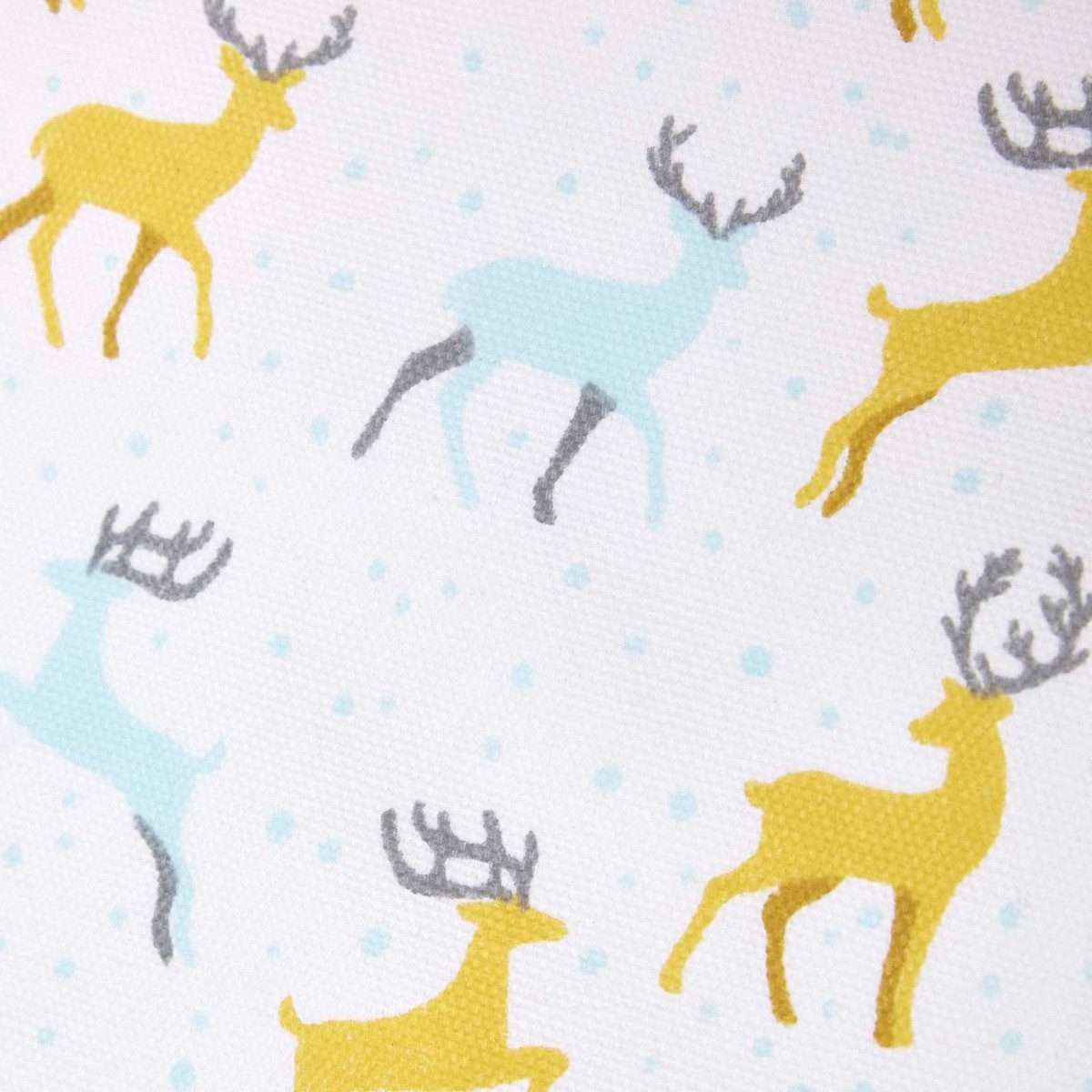 Homescapes Kochschürze Weihnachtsschürze Majestätischer Hirsch, grau-gelb