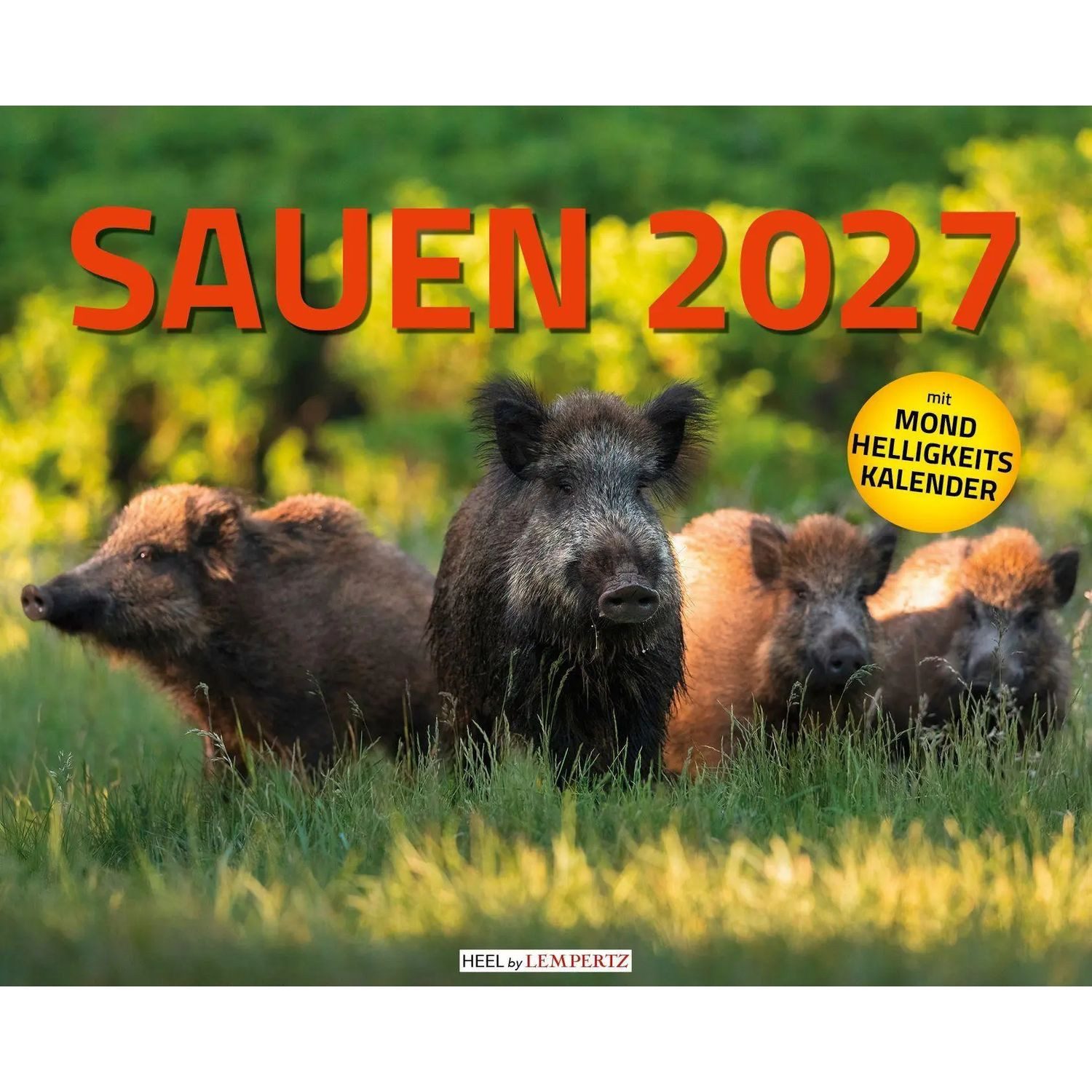 Edition Lempertz Wandkalender Sauen Kalender 2027 Jagd-Kalender im XXL-Format
