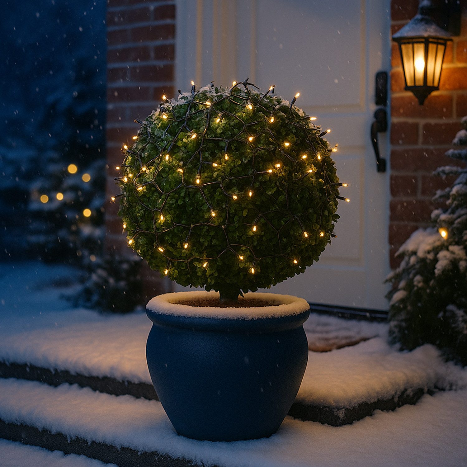 MARELIDA LED-Lichterkette Weihnachtslichterkette 27m 360LED bernstein 8Modi Timer Außen, 360-flammig
