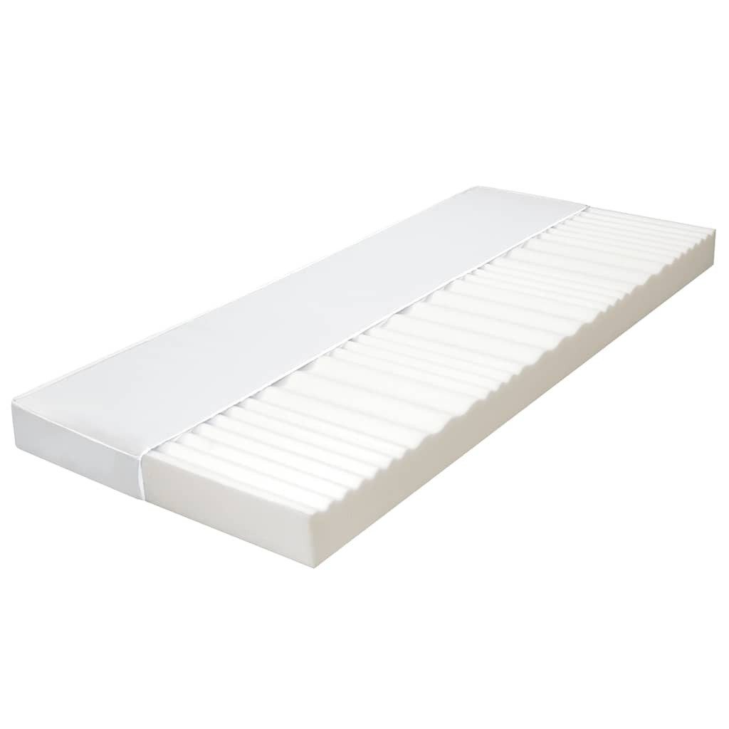 Boxspringmatratze Matratze 80 x 200 cm 7 Zonen PU Schaum 10 cm H2 H3, vidaXL, 10 cm hoch