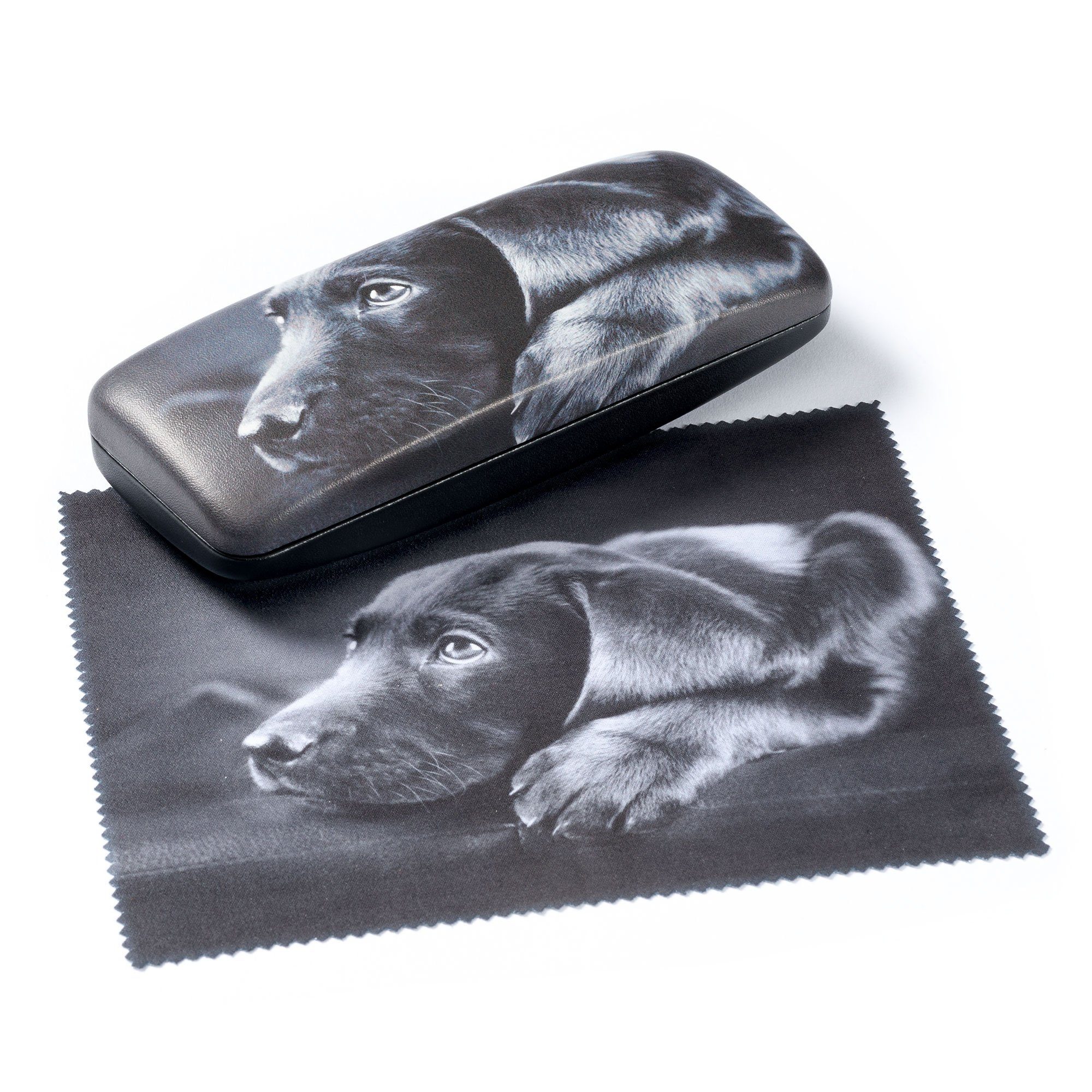 FEFI Brillenetui DOGS (Hardcore), mit passendem Mikrofasertuch