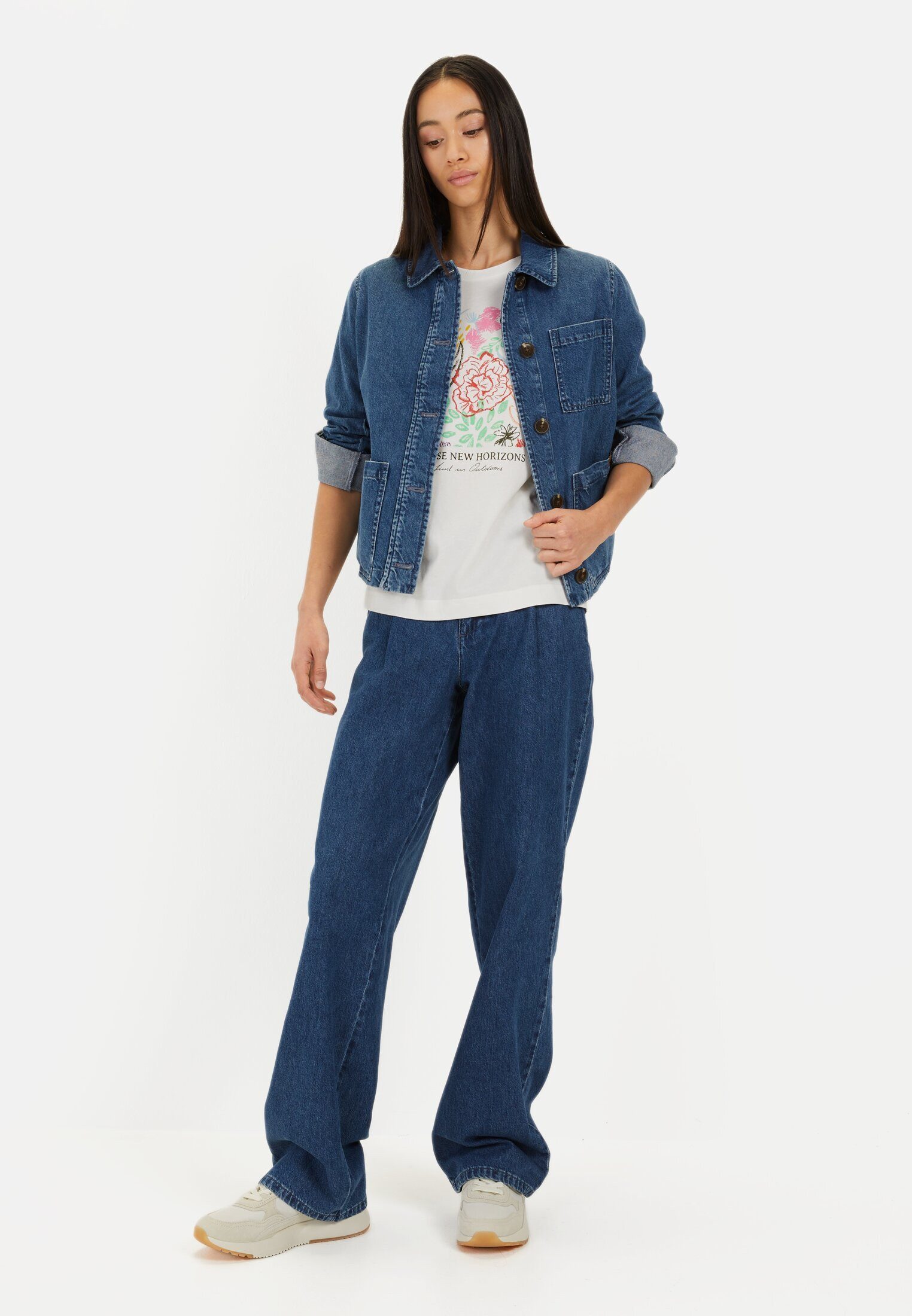 camel active Print-Shirt mit Print Kurzarm Rundhals